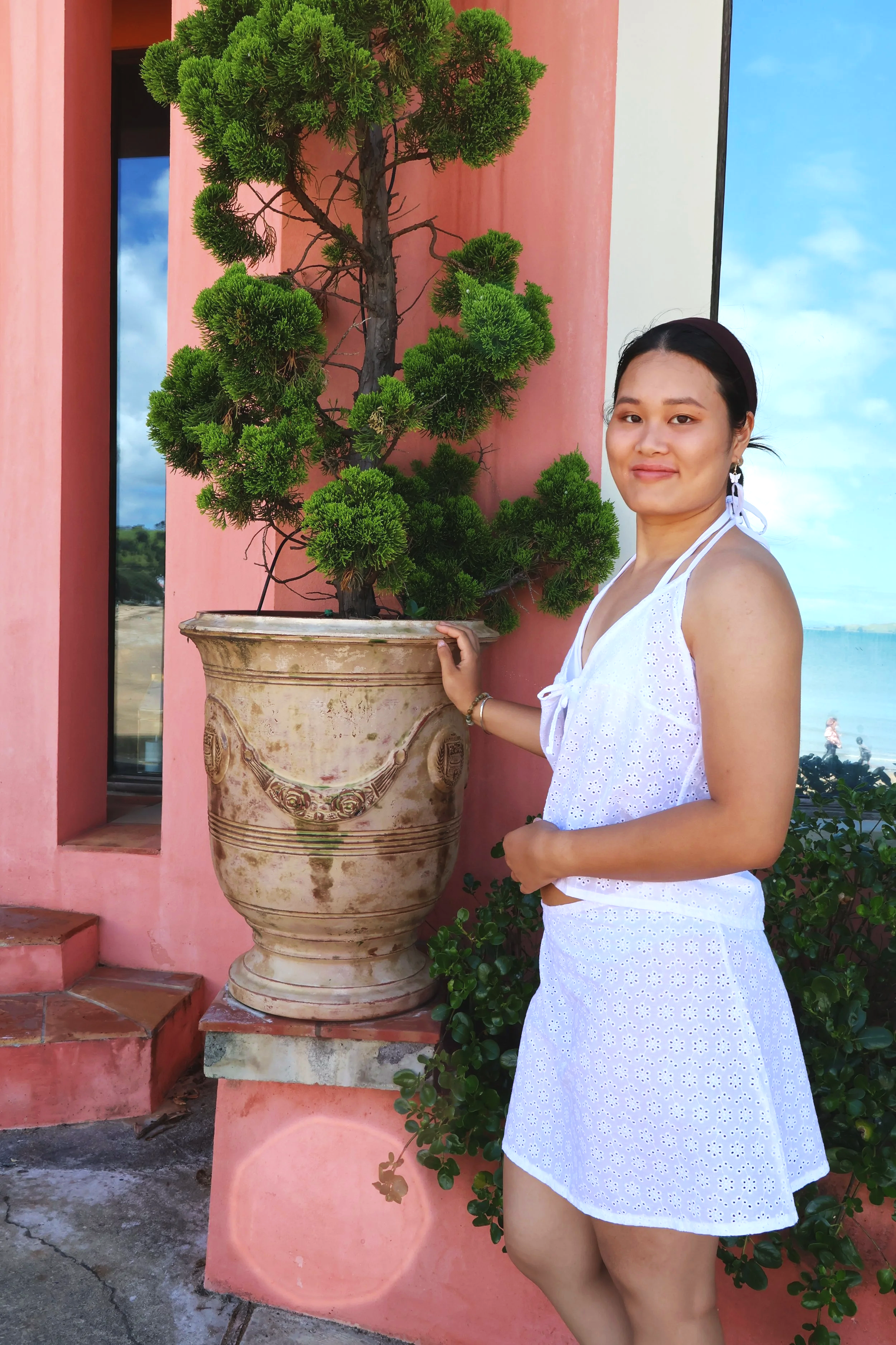 White Embroidered Set