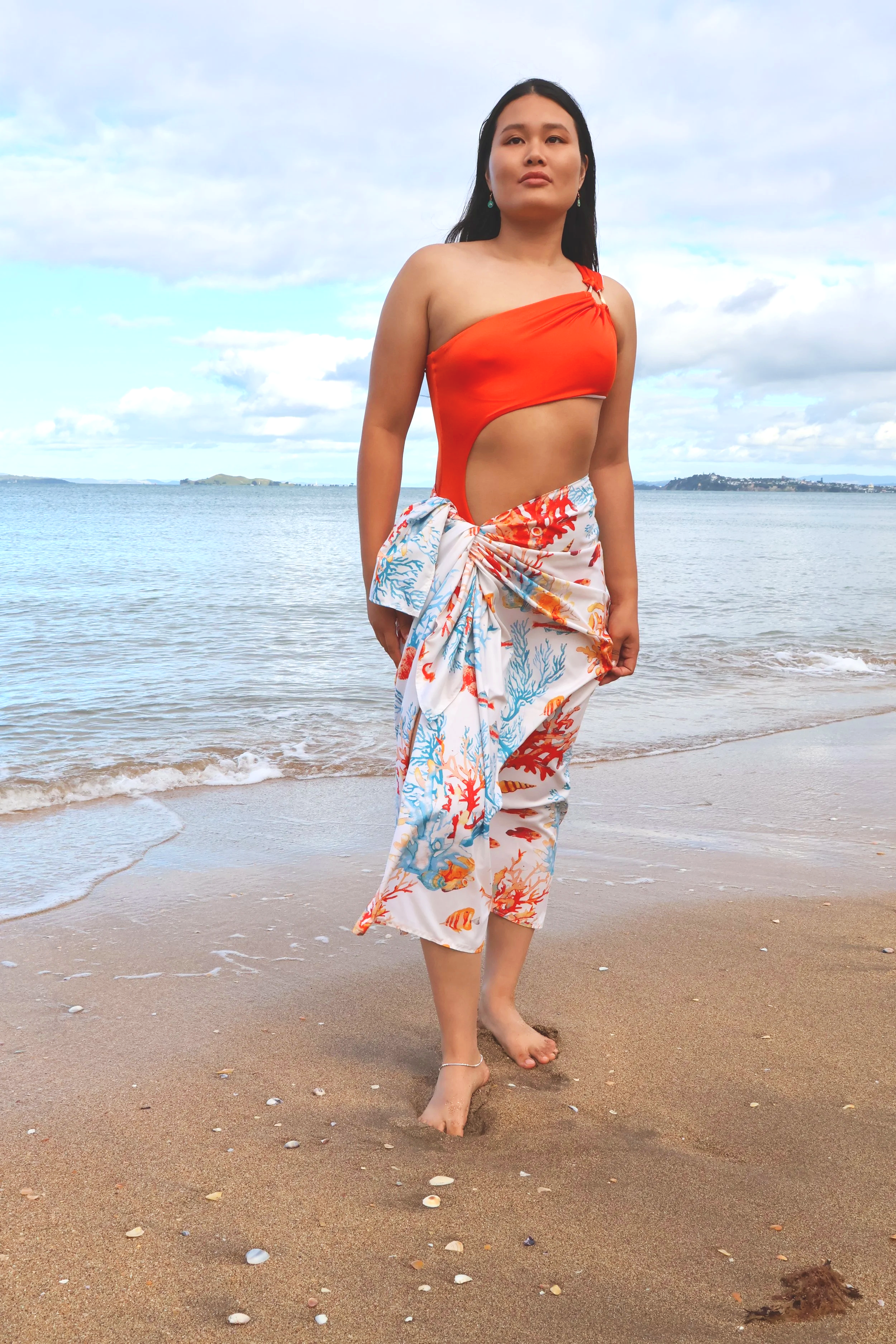 Capri Orange One Piece