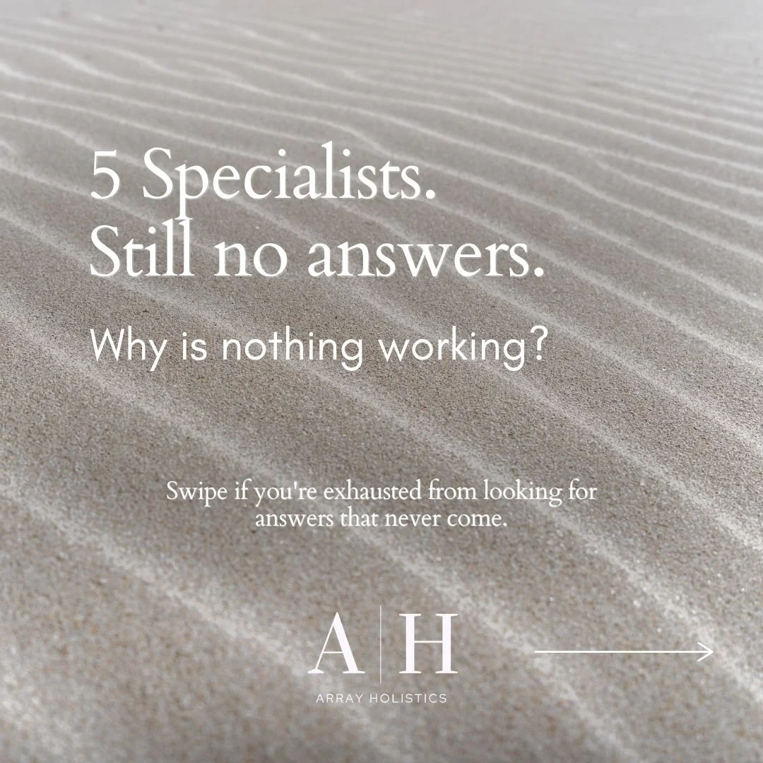 Five specialists. Four diagnoses. Three elimination diets. Two years of appointments.

And still, your child is struggling, and no one has given you an answer that actually does anything.

If that's you, I want you to know that you are not crazy for 