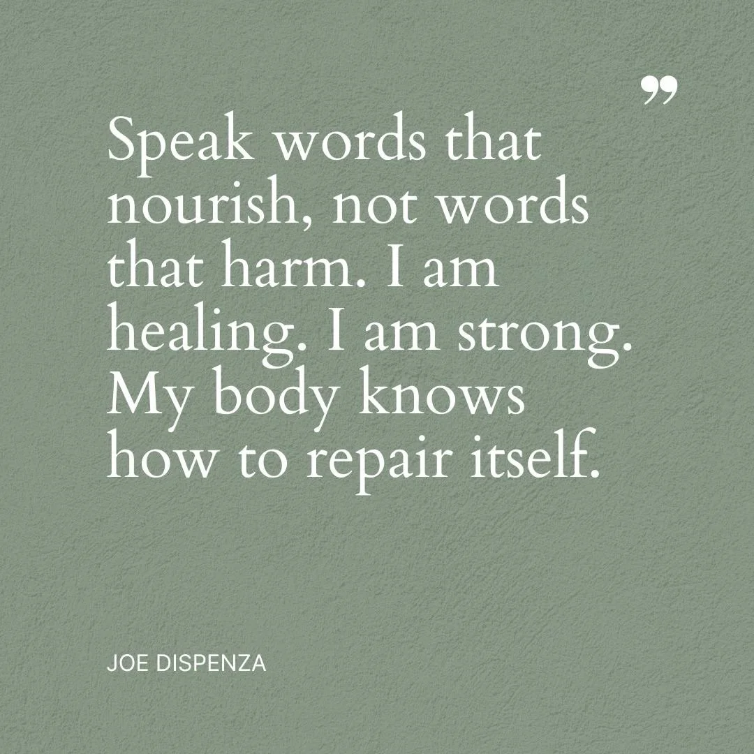 Words carry frequency whether we realize it or not.

So many of us move through our days speaking from stress, frustration, or fear. Not recognizing how deeply those mental energies imprint themselves on the physical body.

What if healing began with