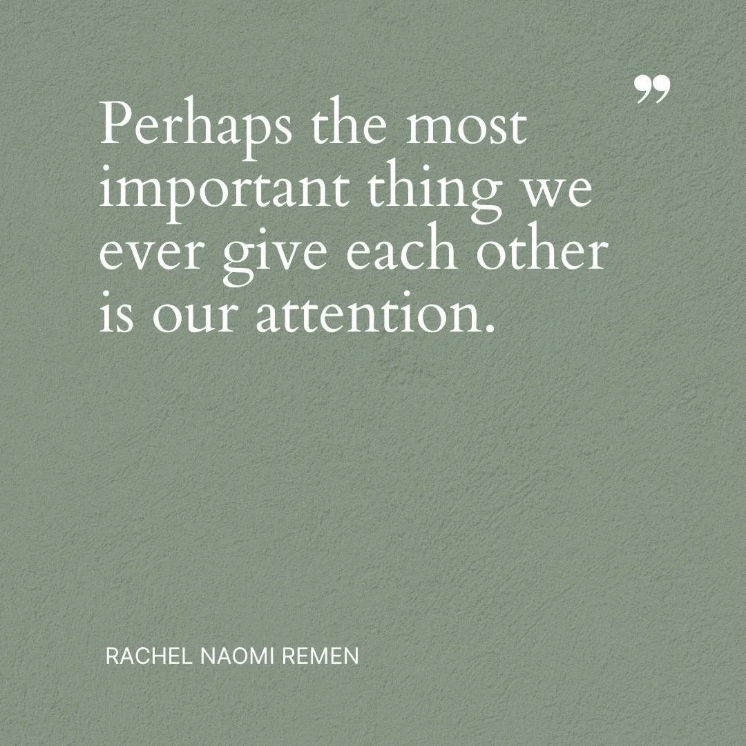 We live in a world full of distractions, advice, schedules, and endless to-do lists, one of the greatest gifts we can offer our children and loved ones who are struggling is our presence.

Not the kind of attention that multitasks, or the kind that r