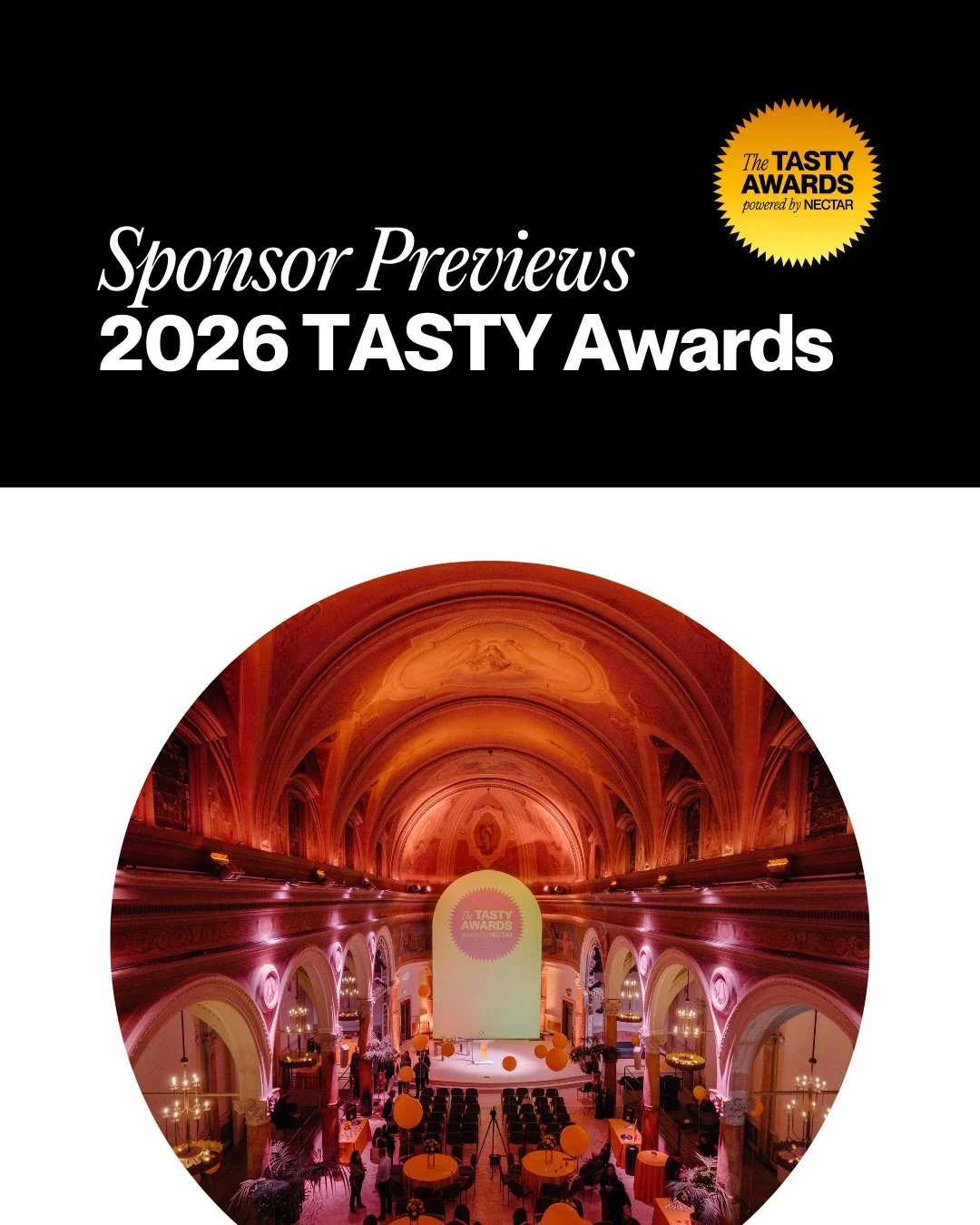 We&rsquo;re incredibly grateful for the partners helping bring the 2026 TASTY Awards to life 🏆

Featuring

🍨 A vegan ice cream bar by @saltandstraw
☕️ Coffee from @timelesscoffee
🌱 Tastings from @impossible 2025 award-winning products
🍣 Cell-cult
