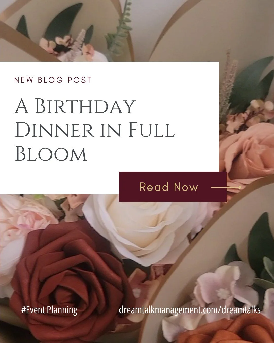 A Birthday Dinner Party En bloom 🪷💐

The highlight? Watching the room fill with laughter and love, that&rsquo;s when I know the work is worth it. 💫

I shared more about the process, challenges, and inspiration behind this event on my blog. You can