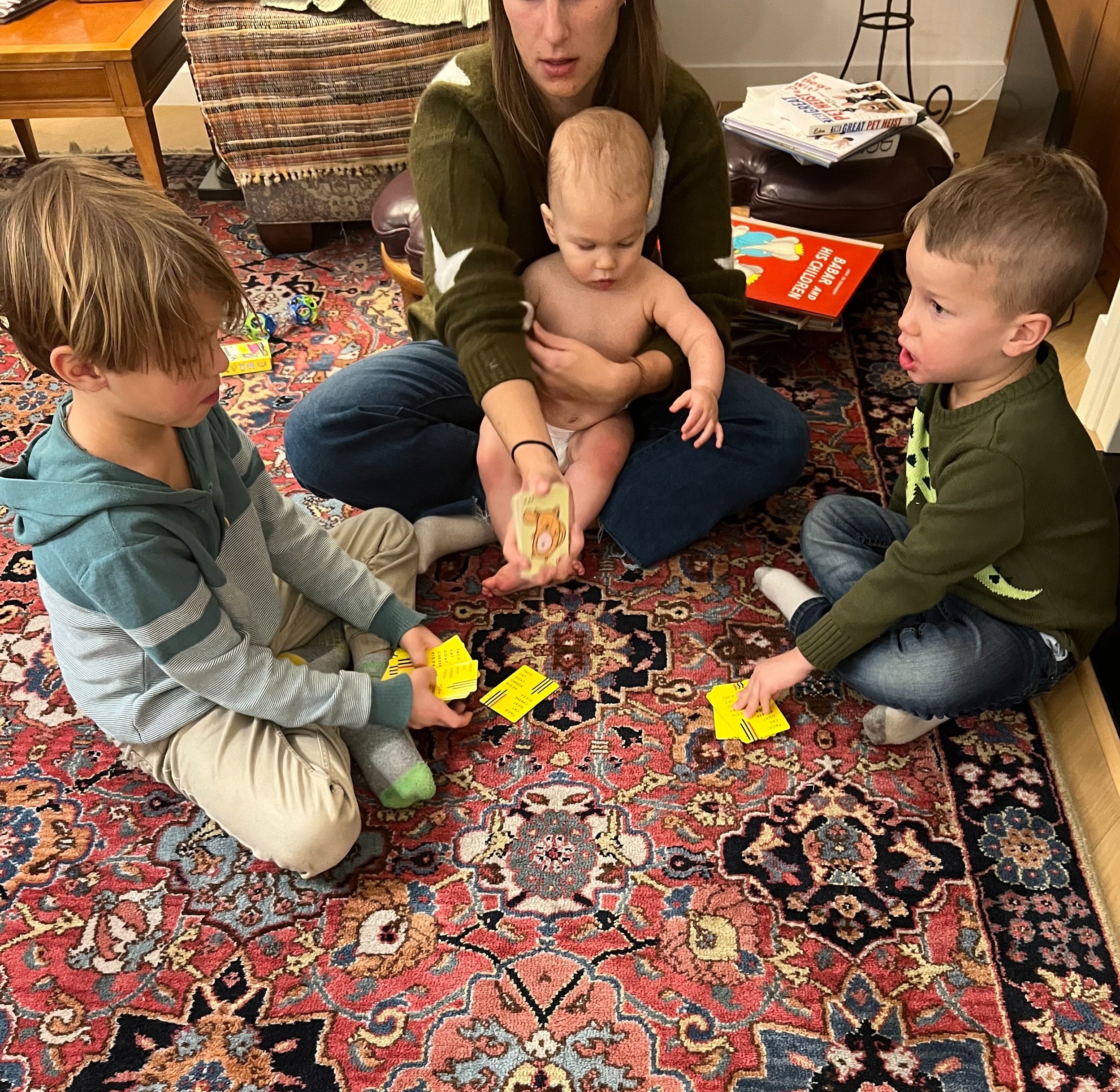 You got to learn how to play cards early