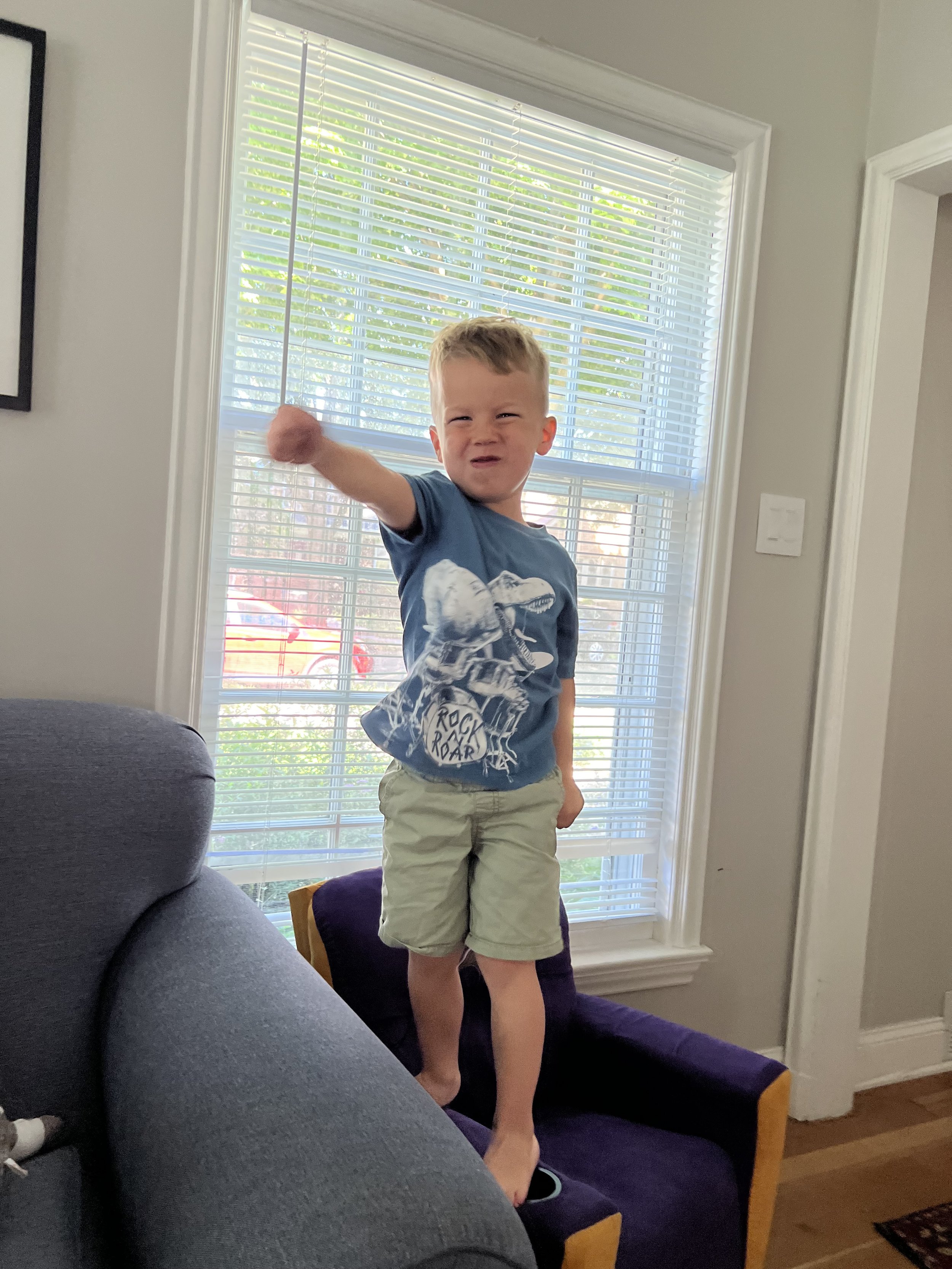 Abe practicing judo during Gma and Gpa J's visit in June