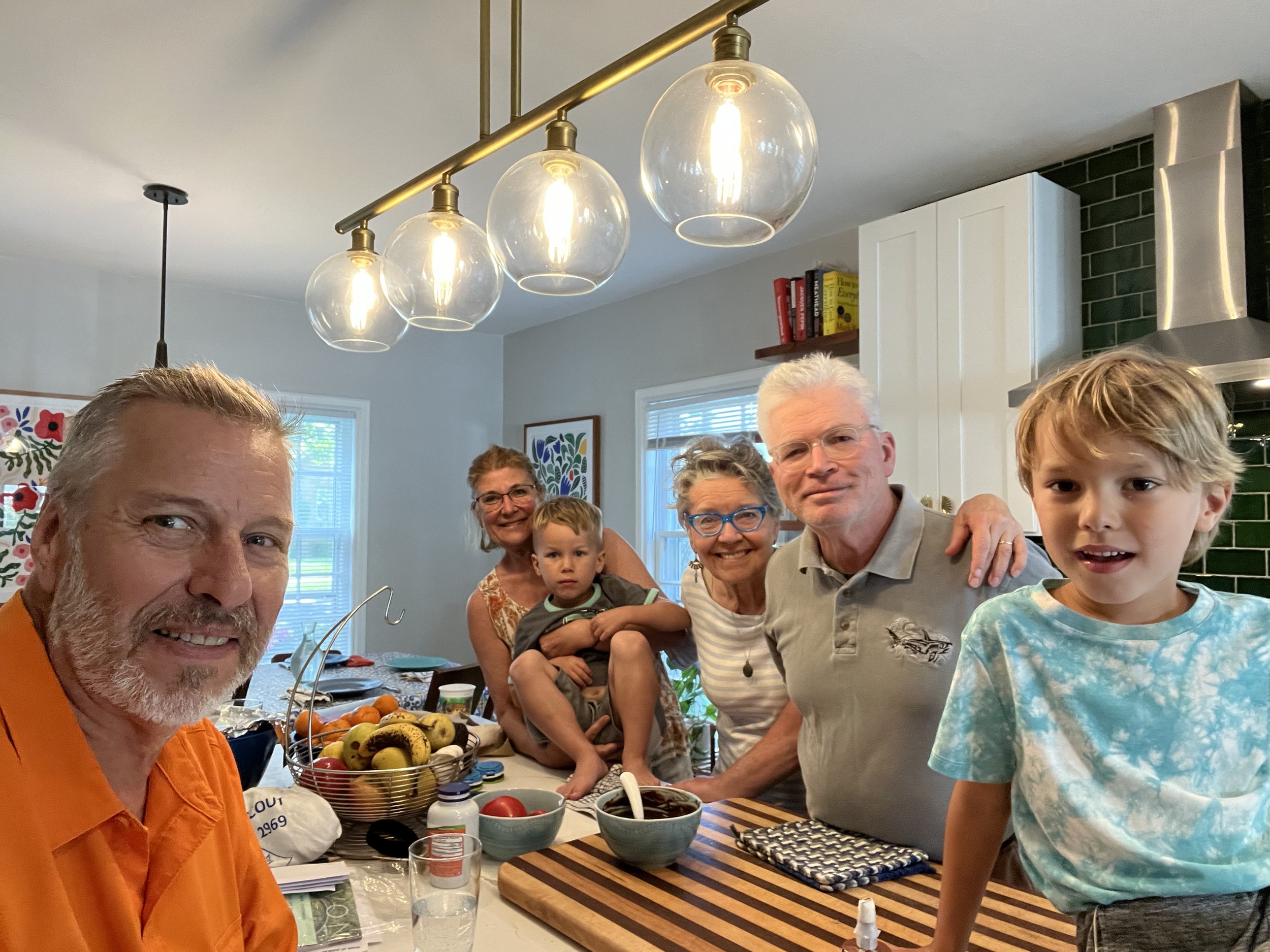 While the parents were away from Milwaukee, all the Hill-Juergens-Weiner grandparents played with the boys.