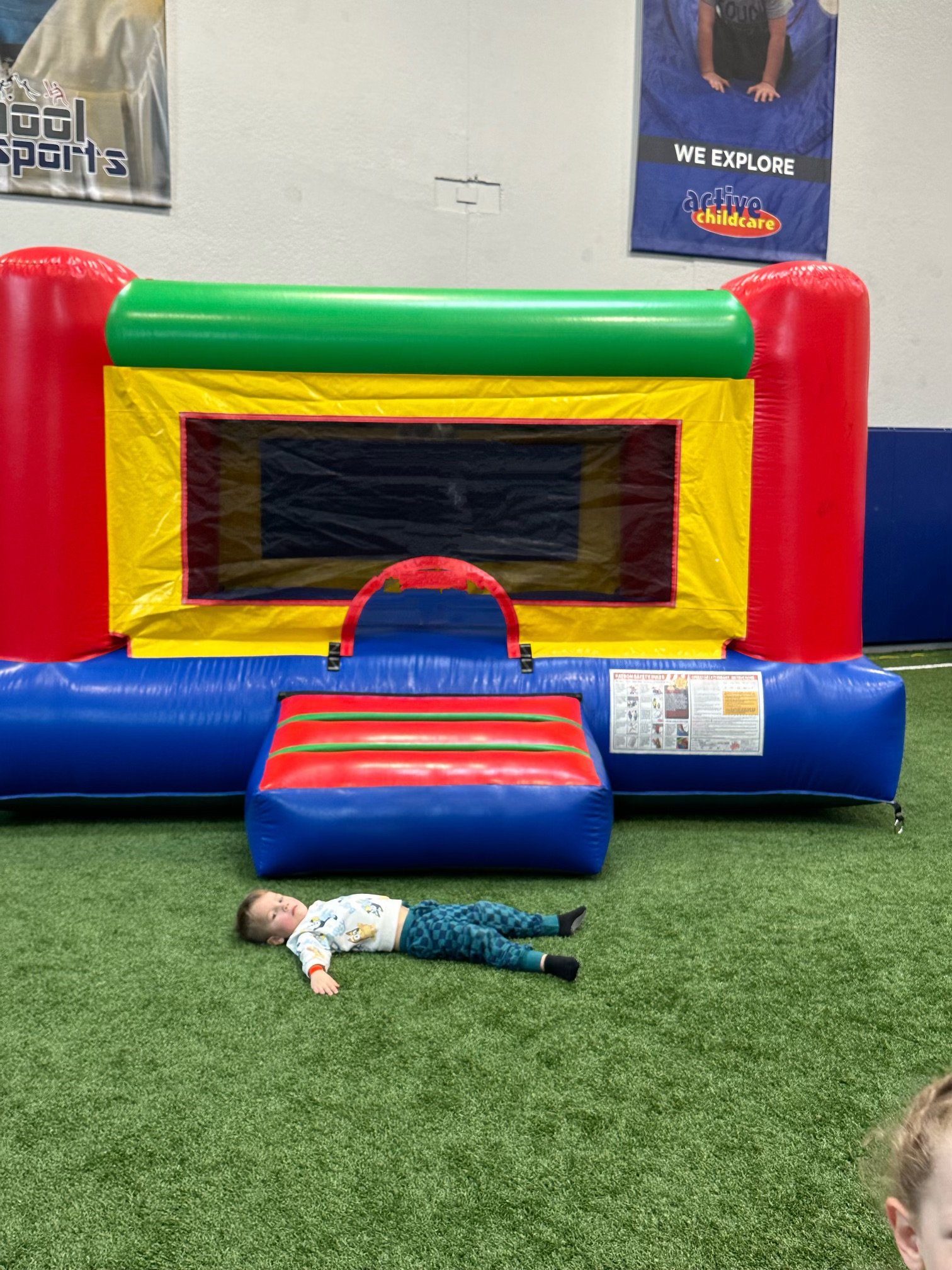 Abe exhausted after his birthday party with friends