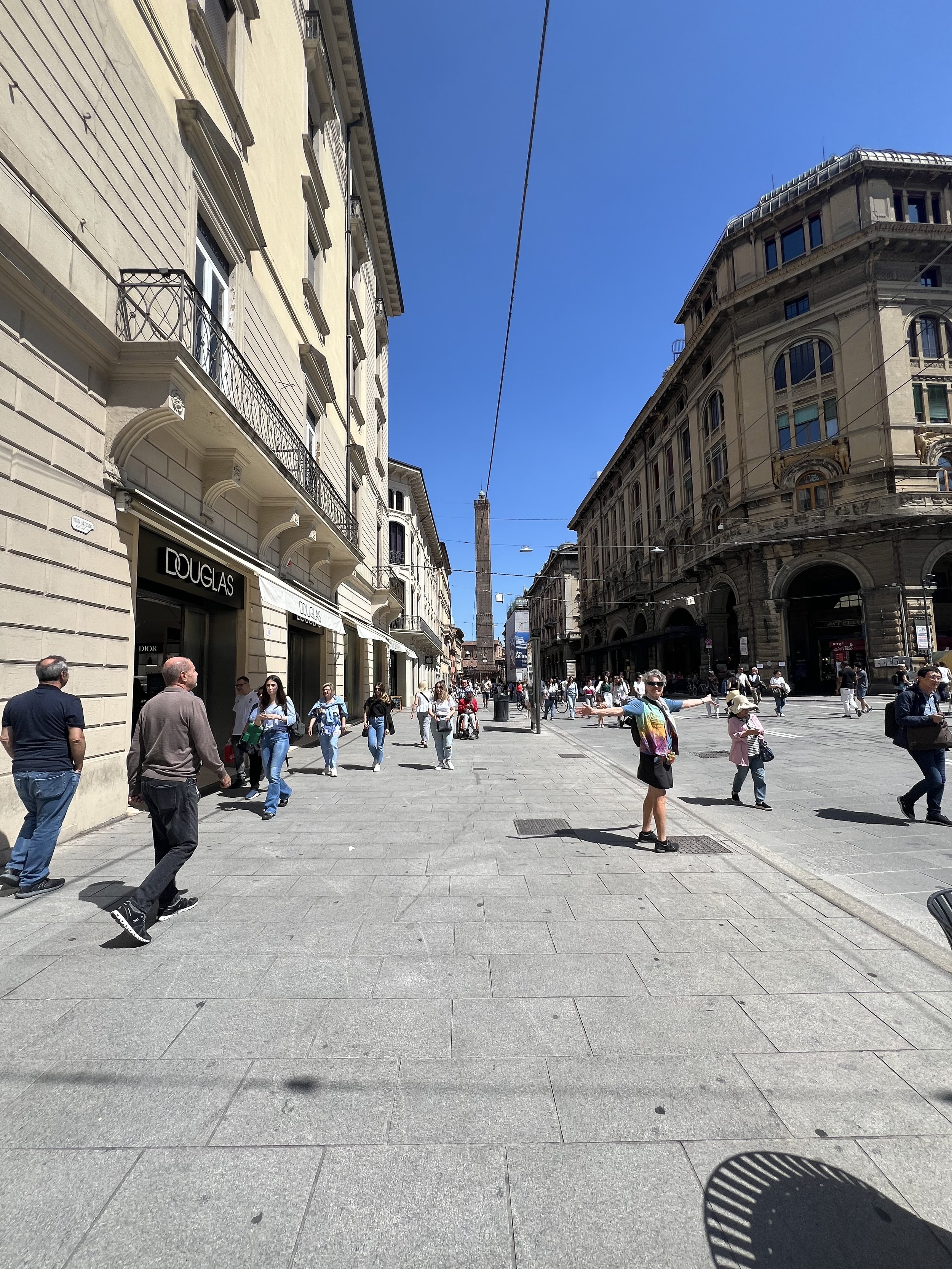 On a street in Bologna