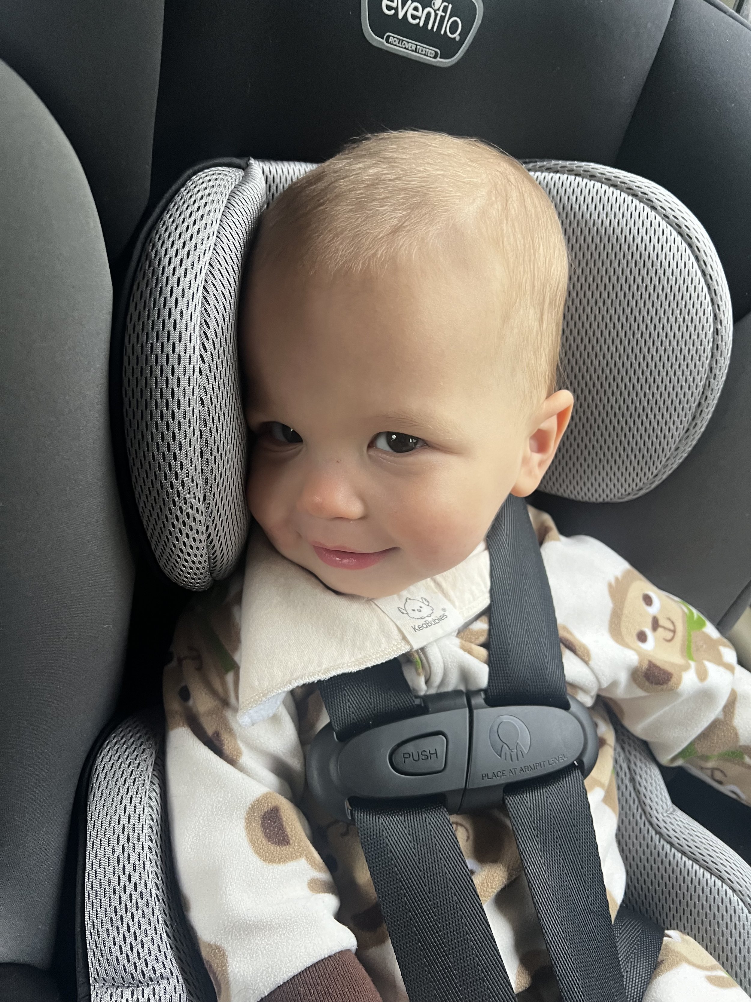 Another side eye smile from the little one
