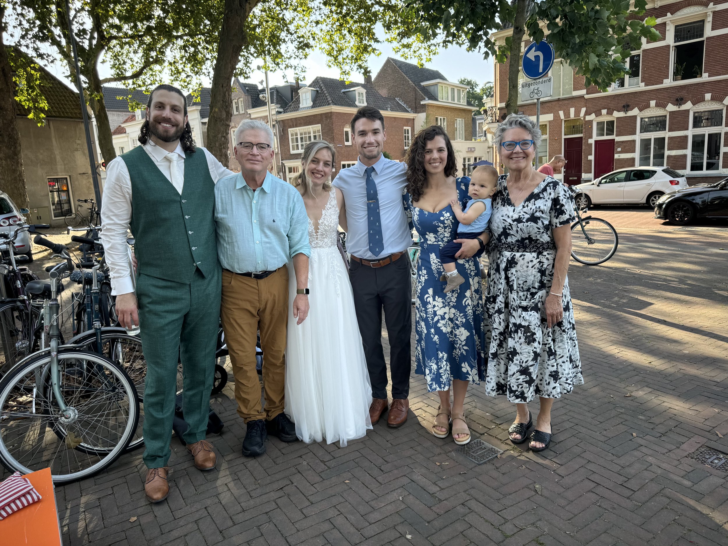 At Jake Duscha's wedding in Den Bosch, the Netherlands, in September.
