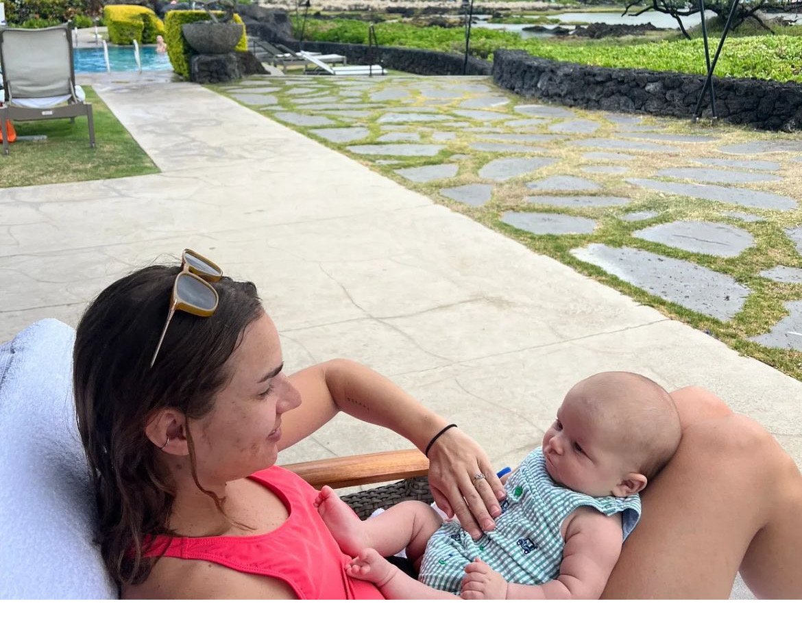 Aunt Alli and Altai getting to know each other