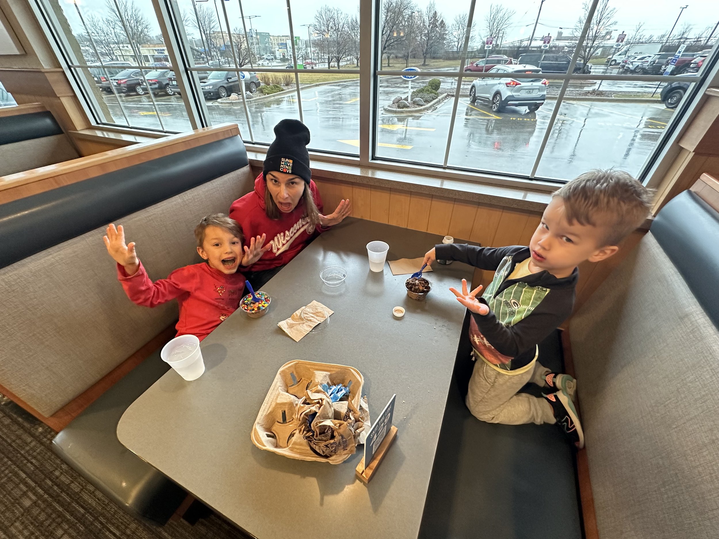Abe at his favorite restaurant—Culver's—for his birthday in March