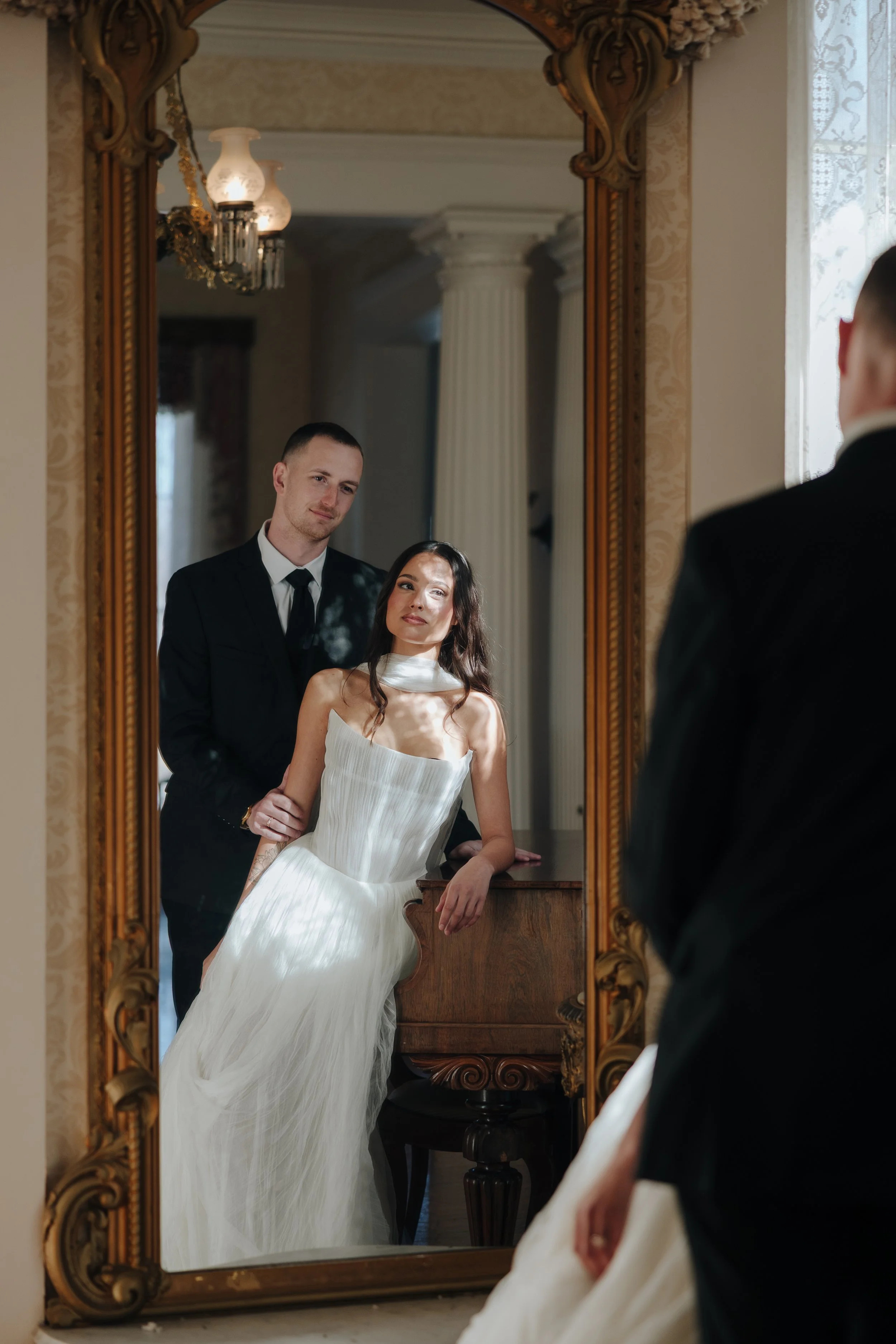 Maria + Zach's Elegant Wedding Portraits
