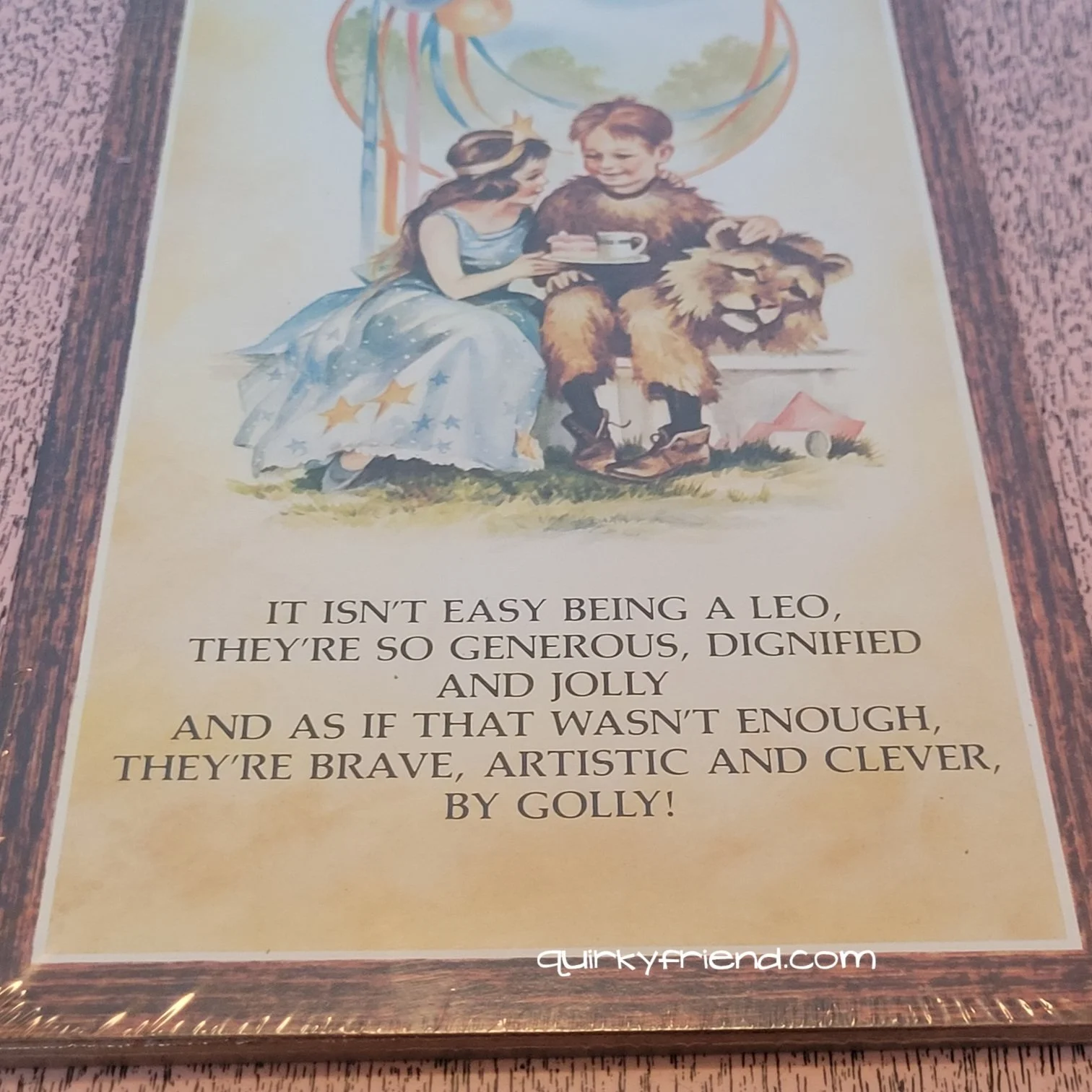 Vintage 1970s Leo Zodiac Wall Plaque 4.jpg