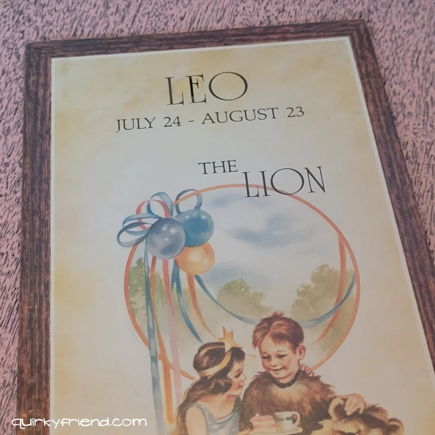 Vintage 1970s Leo Zodiac Wall Plaque 3.jpg