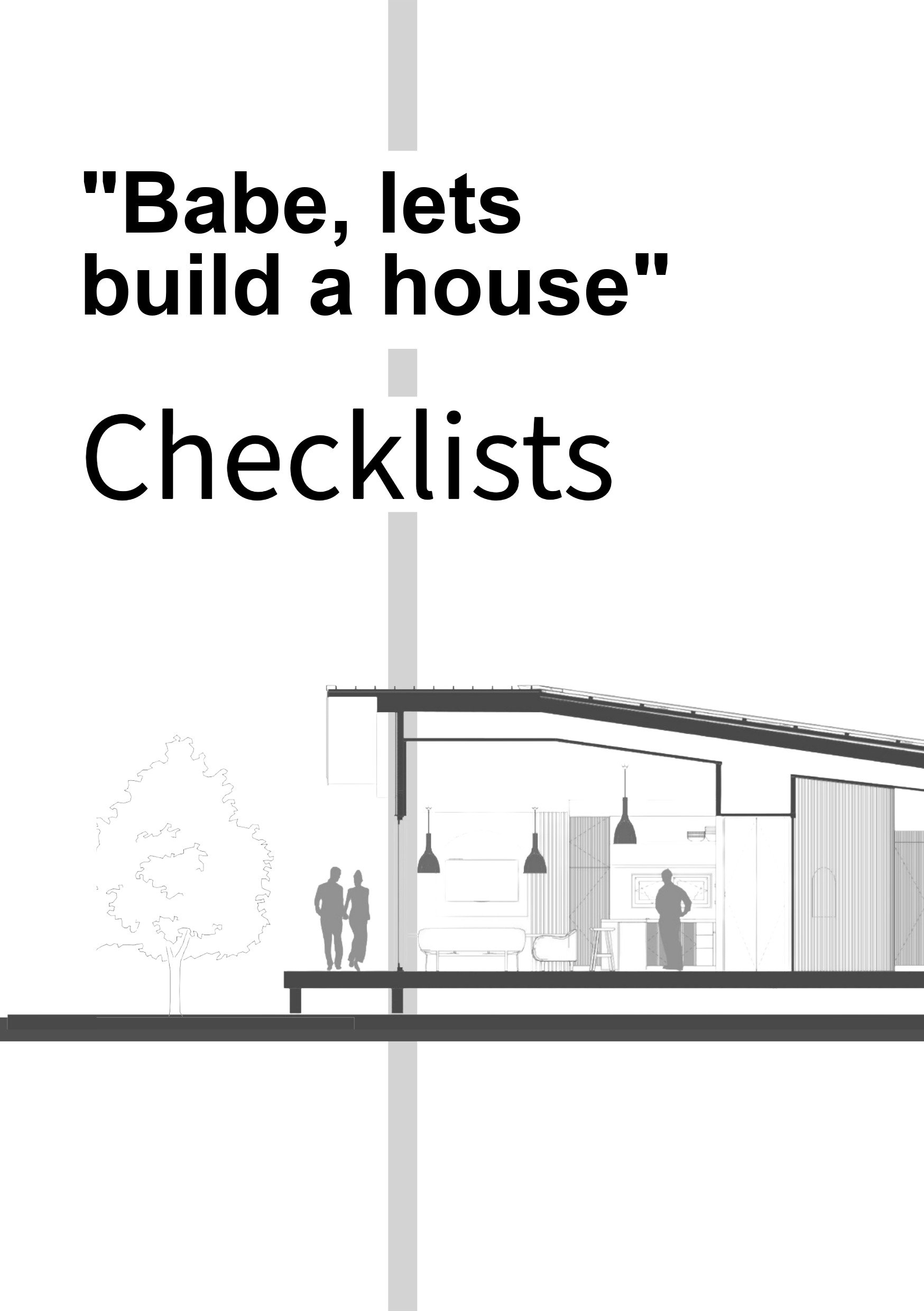 Babe, Let's Build a House — Printable Checklists