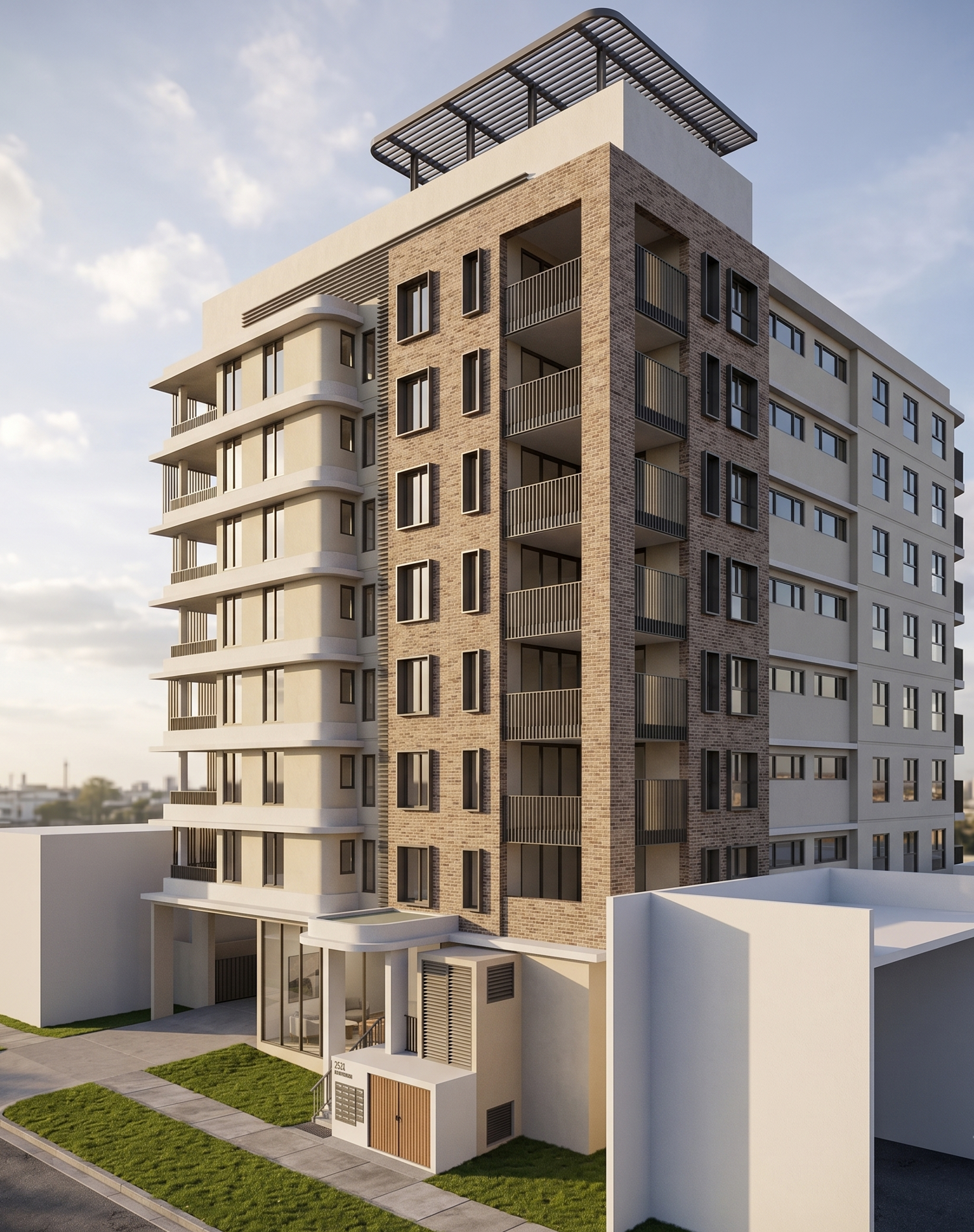 medium rise apartment, services design