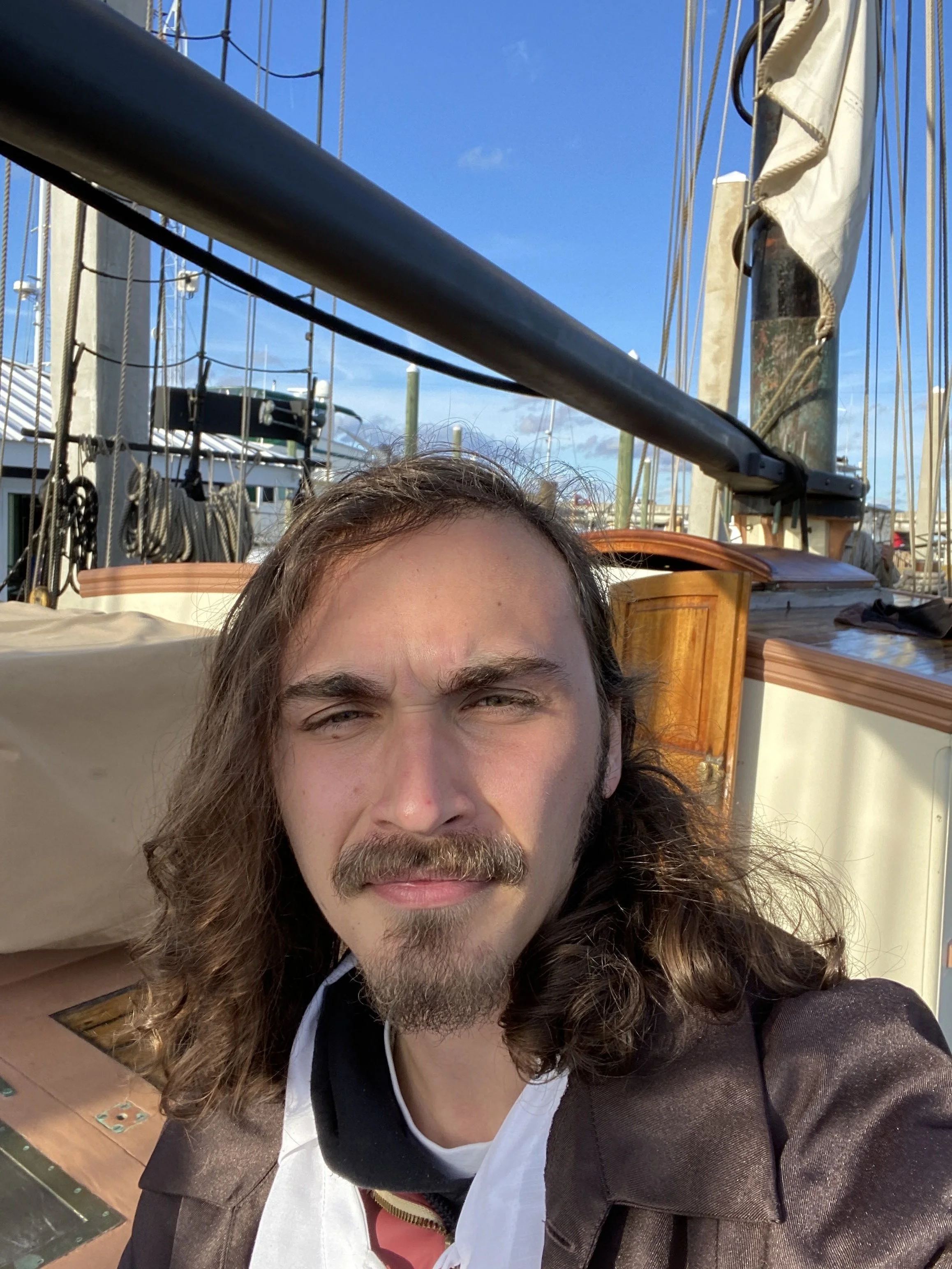 Kyle on the set of A Book of Freedom: The Confessions of Francisco Menéndez