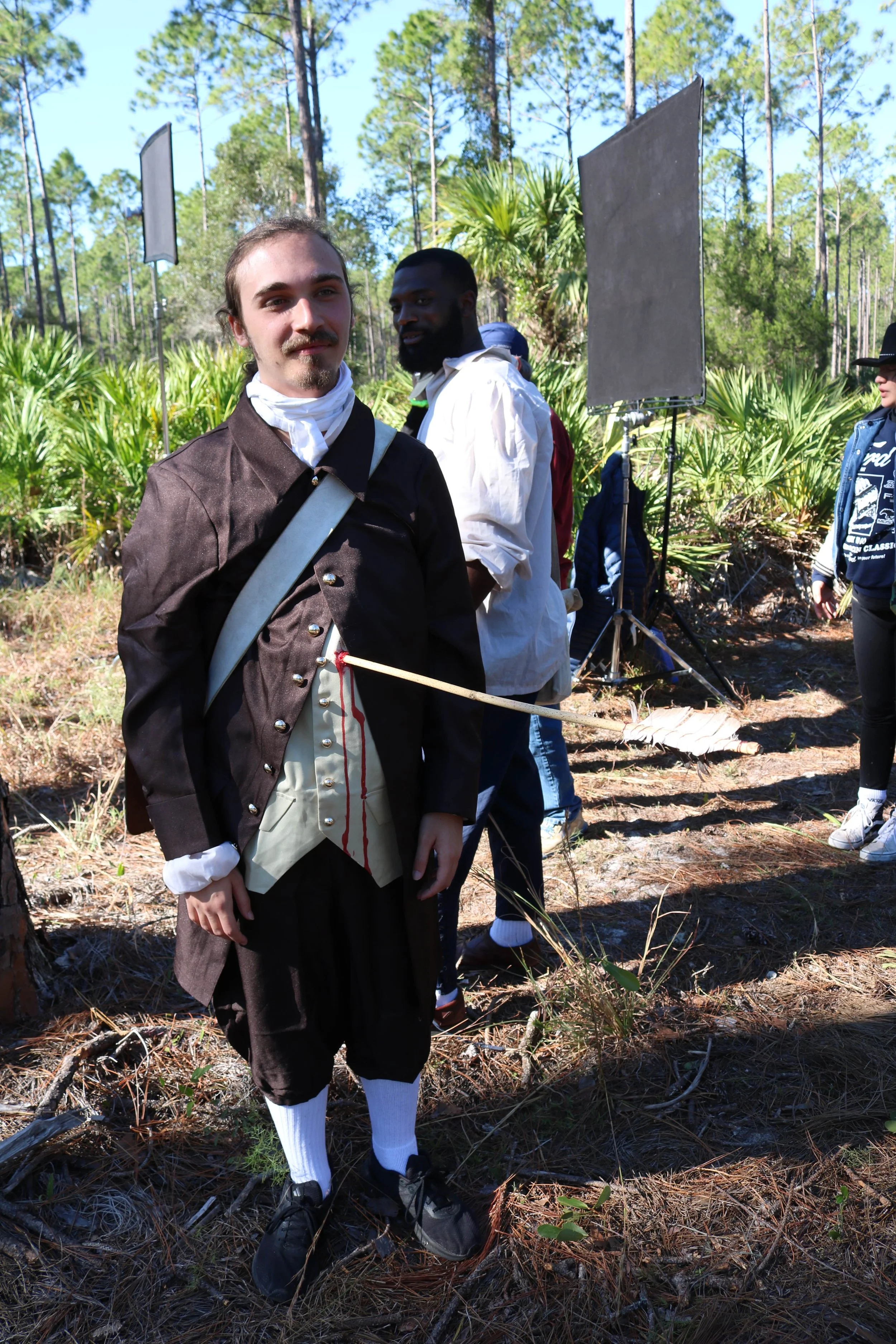Kyle acting in A Book of Freedom: The Confessions of Francisco Menéndez