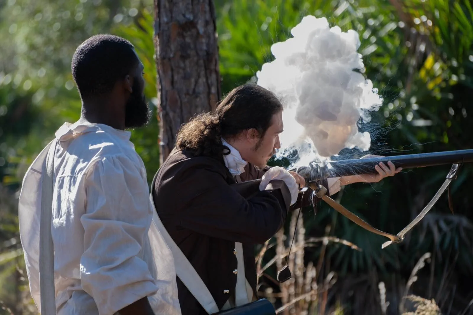 Kyle acting in A Book of Freedom: The Confessions of Francisco Menéndez
