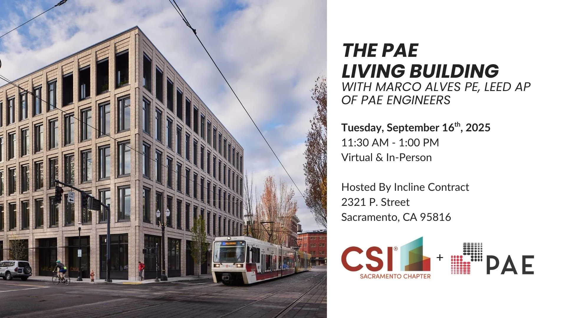 Presentation: The PAE Living Building (1 AIA LU)