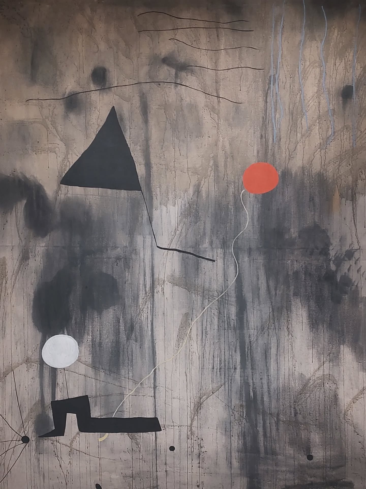 Art inspiration for the day: Joan Mir&oacute;.
&quot;The birth of the world&quot; 1925. I love these raw, gestural marks he makes that feel playful yet mature, initiative and free, yet still verydeliberate. Also incredibly modern and fresh feeling fo