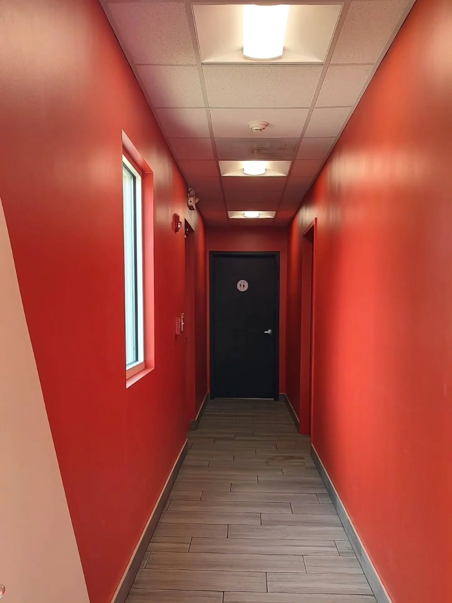 Paint upgrade to liven up this hallway at @sweetjavas