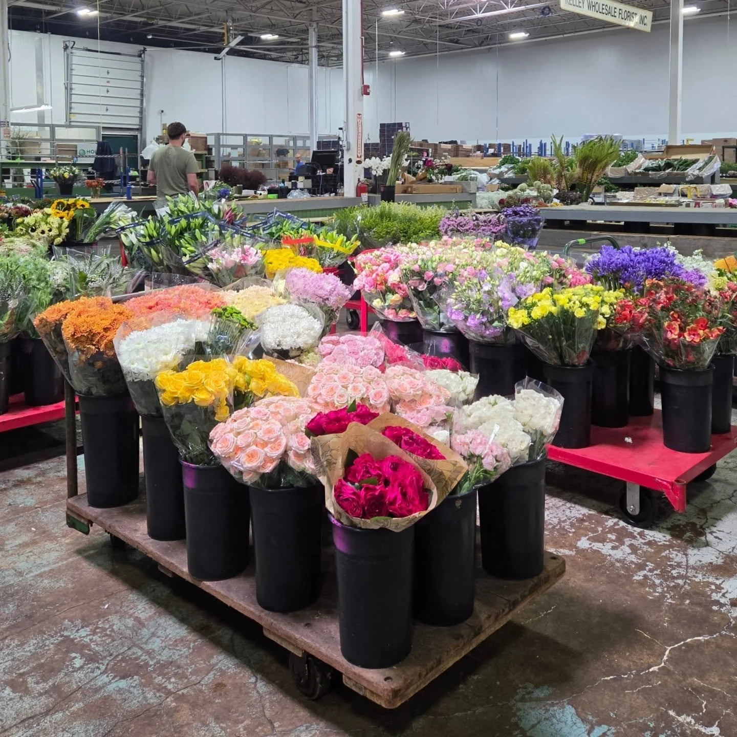 Flower market visit thus morning 🌿 agaves and peonies
