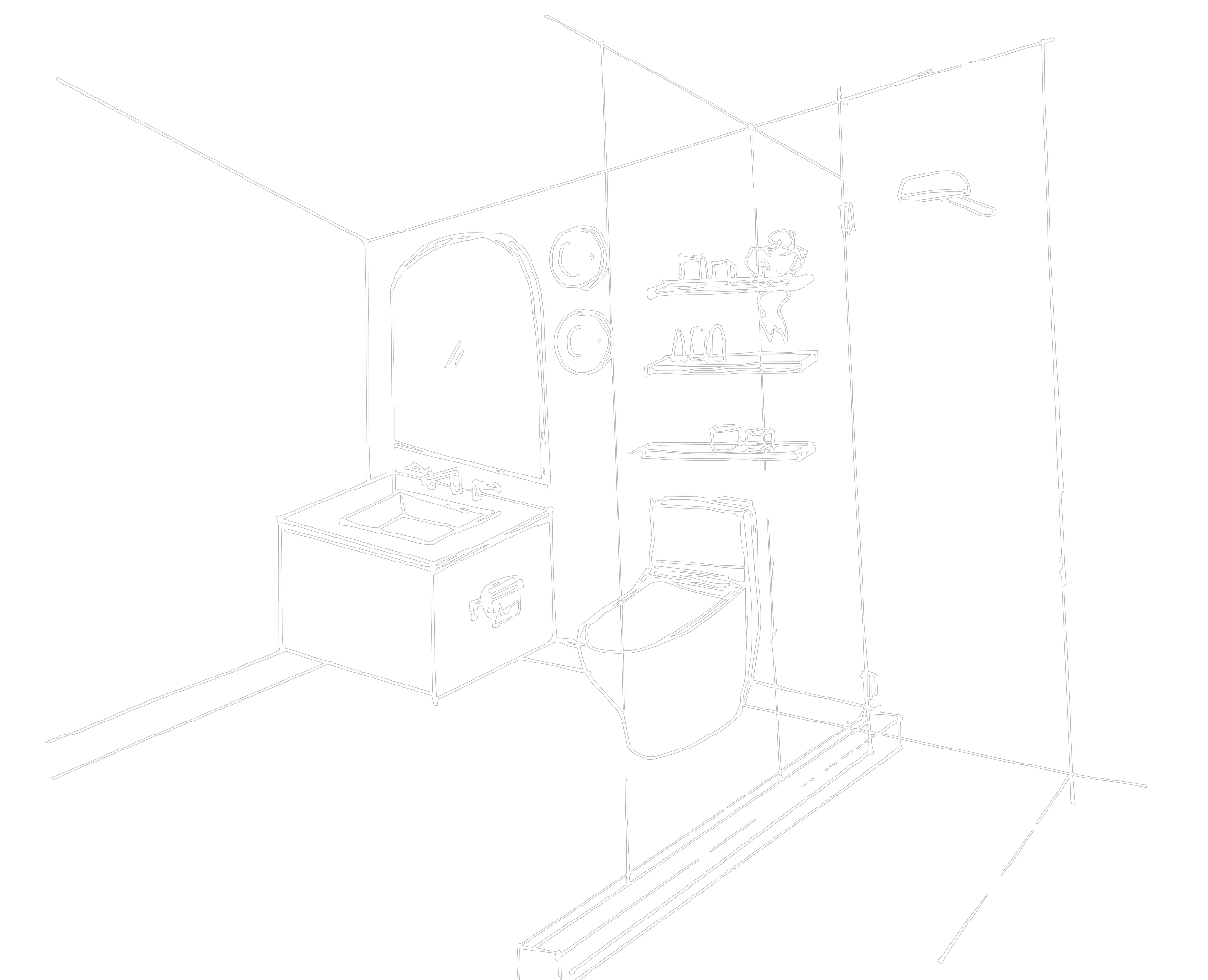 Blue Bathroom