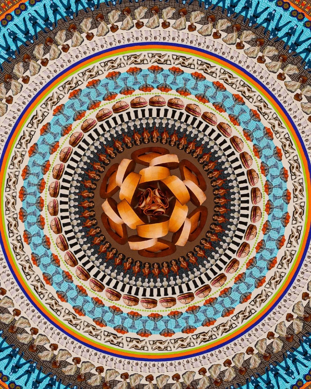 Small but packed. 

Echoes from AGO (16&rdquo;) is my miniature love letter to the Art Gallery of Ontario, a place that&rsquo;s shaped my creative path in quiet, layered ways. Built from hand-placed paper fragments, it&rsquo;s full of colour pops and