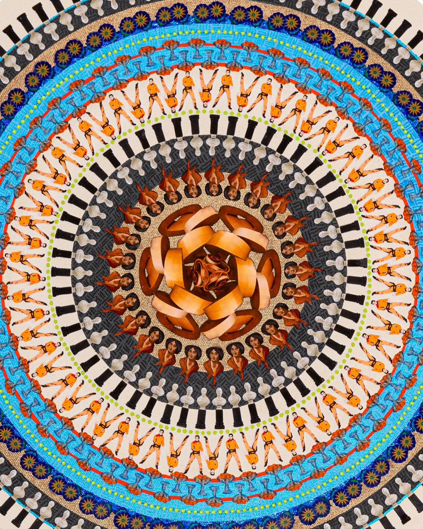 Echoes from AGO (16&rdquo;) is my miniature love letter to the Art Gallery of Ontario; a place that&rsquo;s shaped my creative path in quiet, layered ways. 

Built from hand-placed paper fragments, it&rsquo;s full of colour pops and personal echoes: 