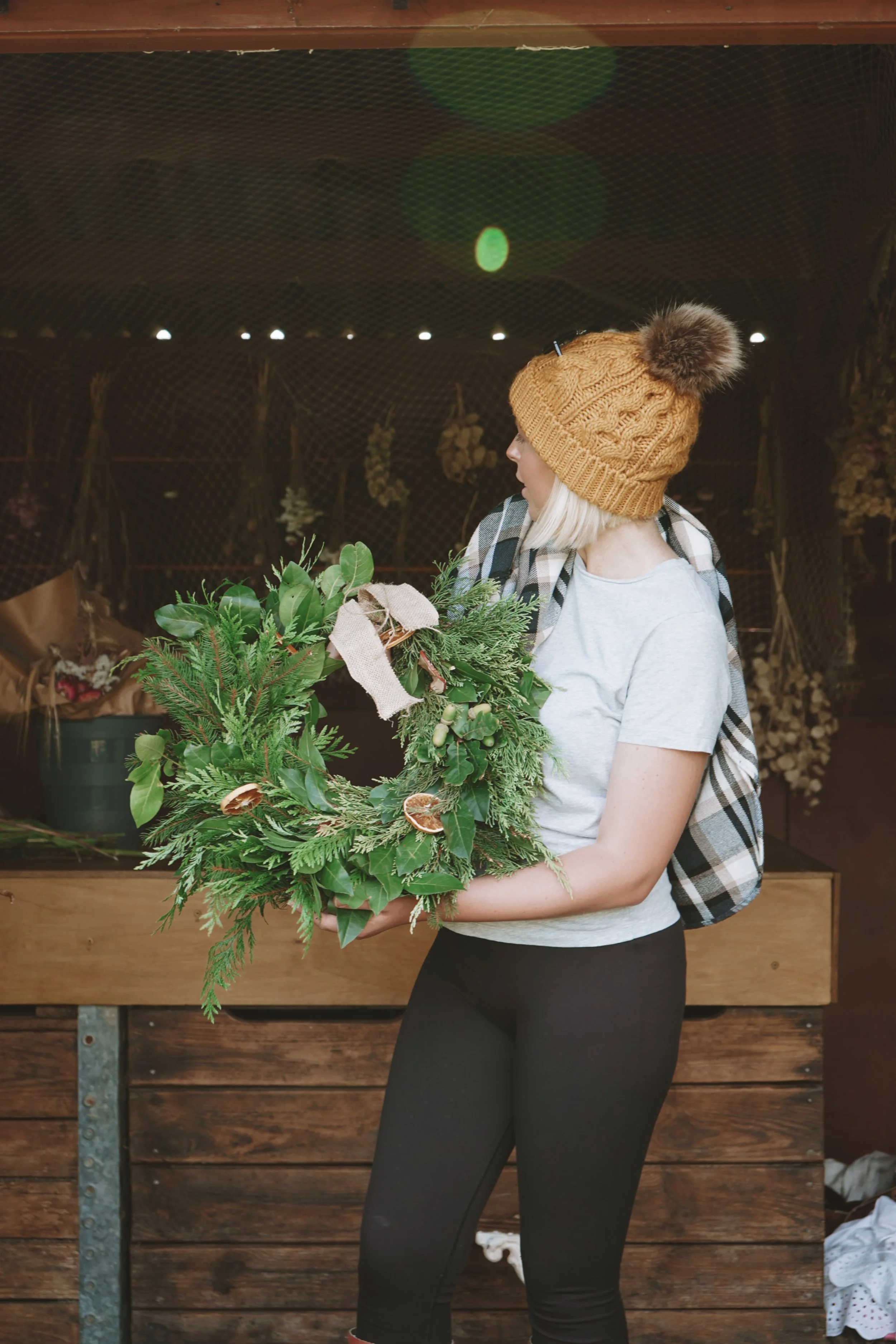 Festive Wreath Making At Monkshill Farm 