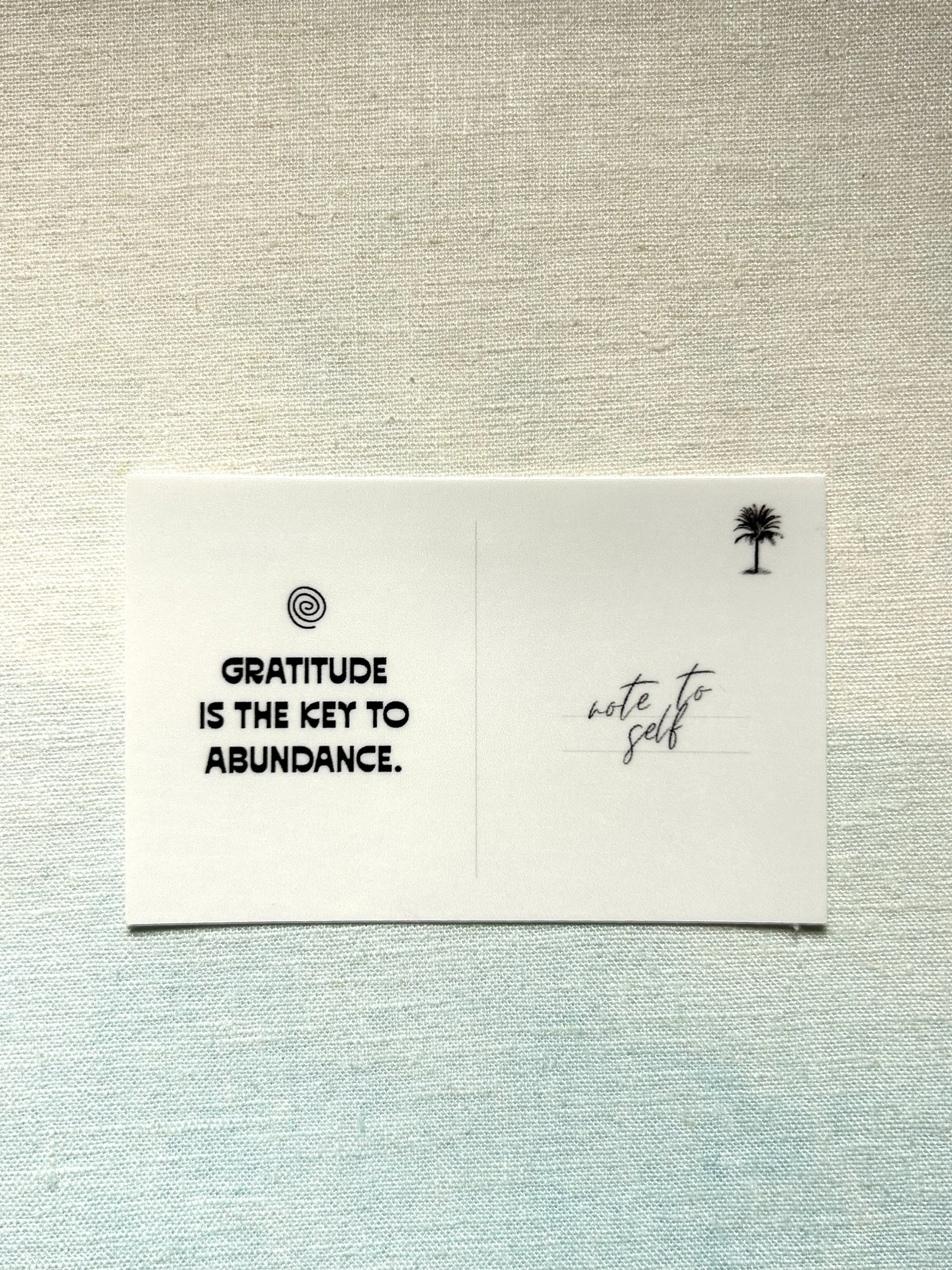 Note to Self: Gratitude