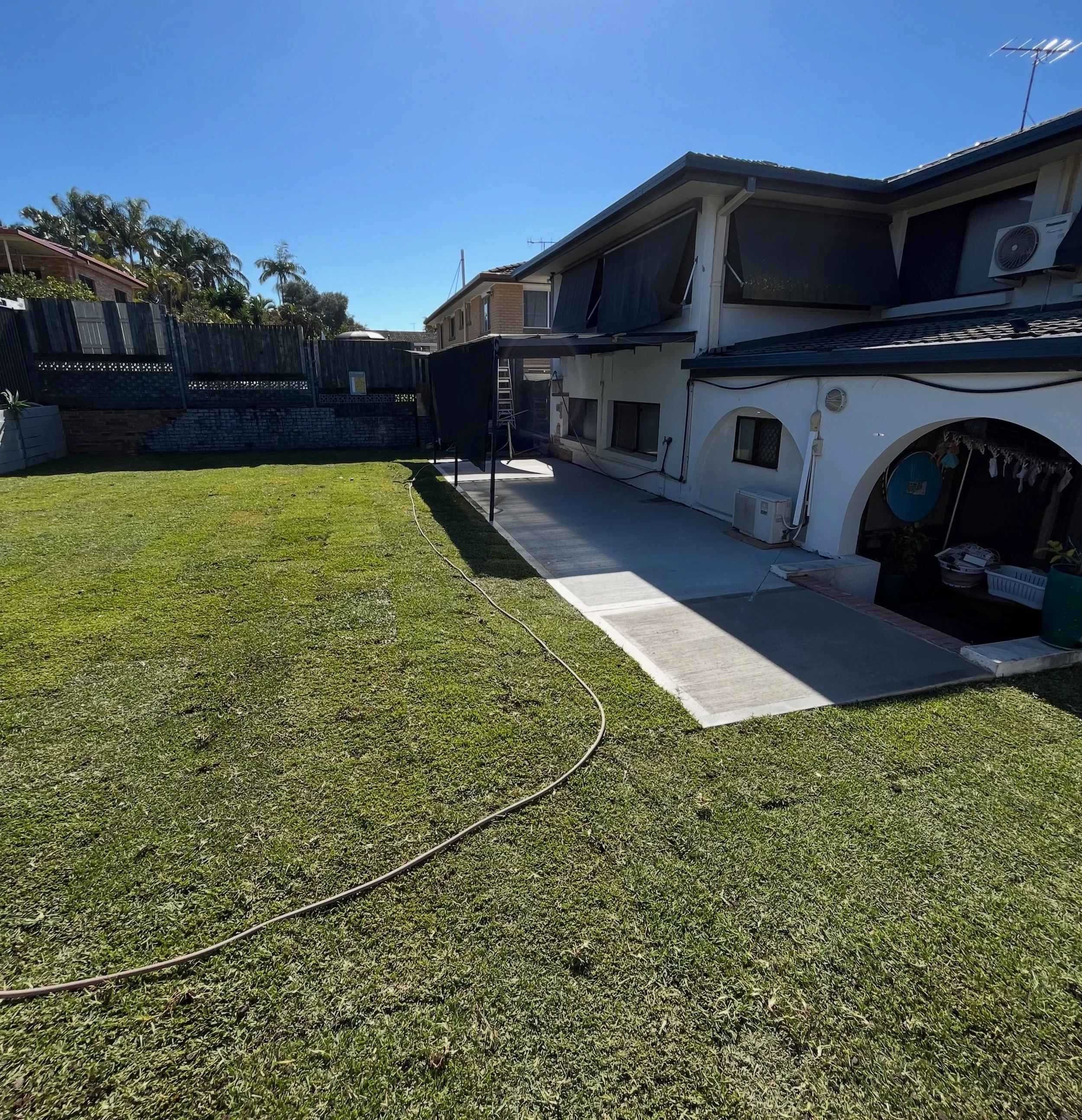 Another outdoor space completely transformed by Sharp Solutions Co. 🌿

Real grass or fake Turf &mdash; which would you choose for your back yard?