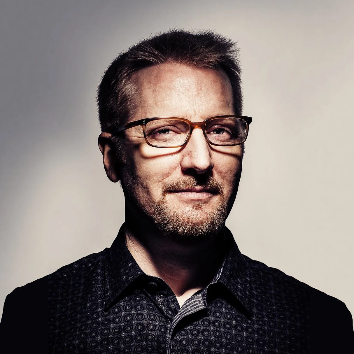 Frank looking clever, as though he might know something you don't