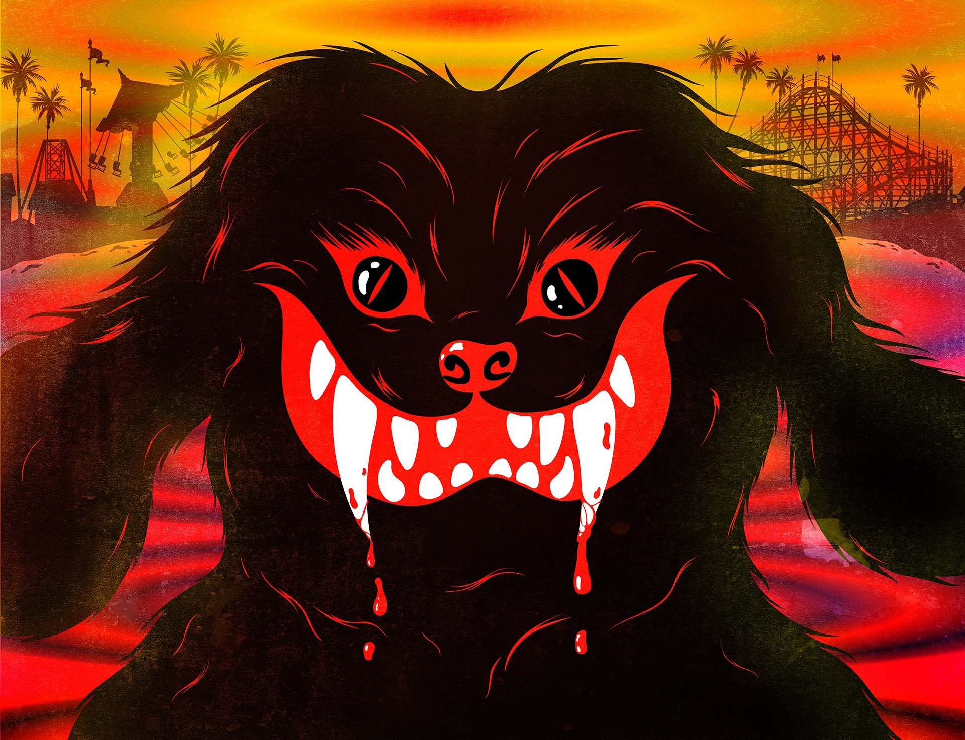 HORROR DOG AMUSEMENT PARK HOUSE FILM INSPIRED