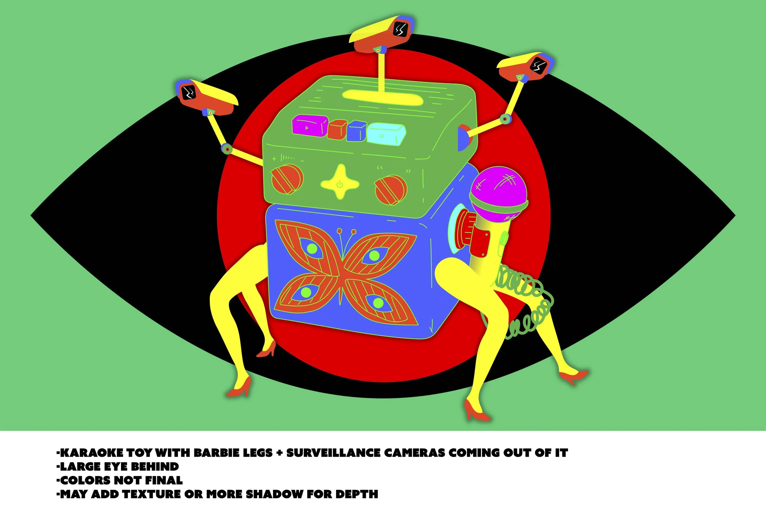 CAMERA DOLL LEGS KARAOKE MIC TOY