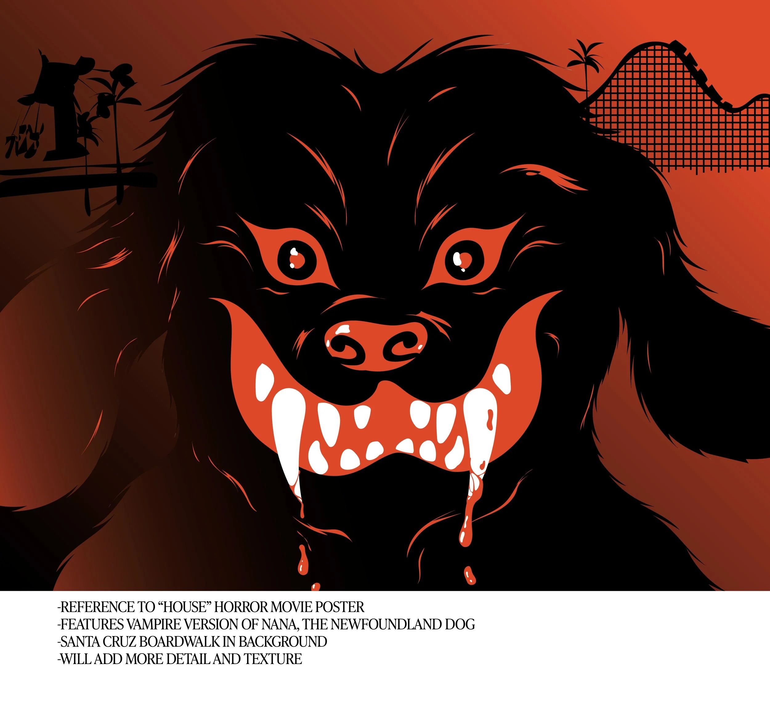 HORROR DOG AMUSEMENT PARK HOUSE FILM INSPIRED