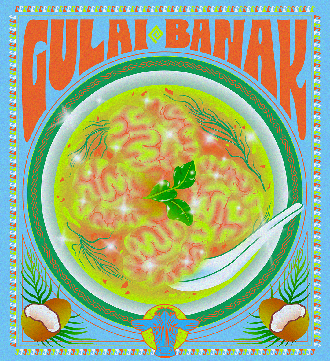 BRAIN SOUP COCONUTS COW INDONESIAN