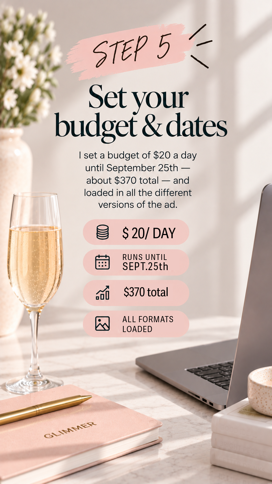Step 5: Set your budget and dates