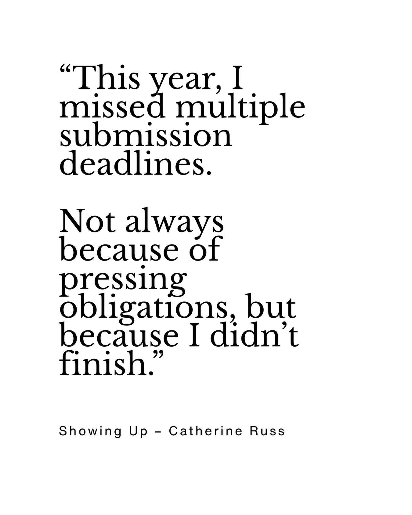 I wrote &lsquo;Showing Up&rsquo; after missing more deadlines than I&rsquo;d like to admit.

This essay is about self-trust and the discipline of work.

Read &lsquo;Showing Up&rsquo; - link in bio