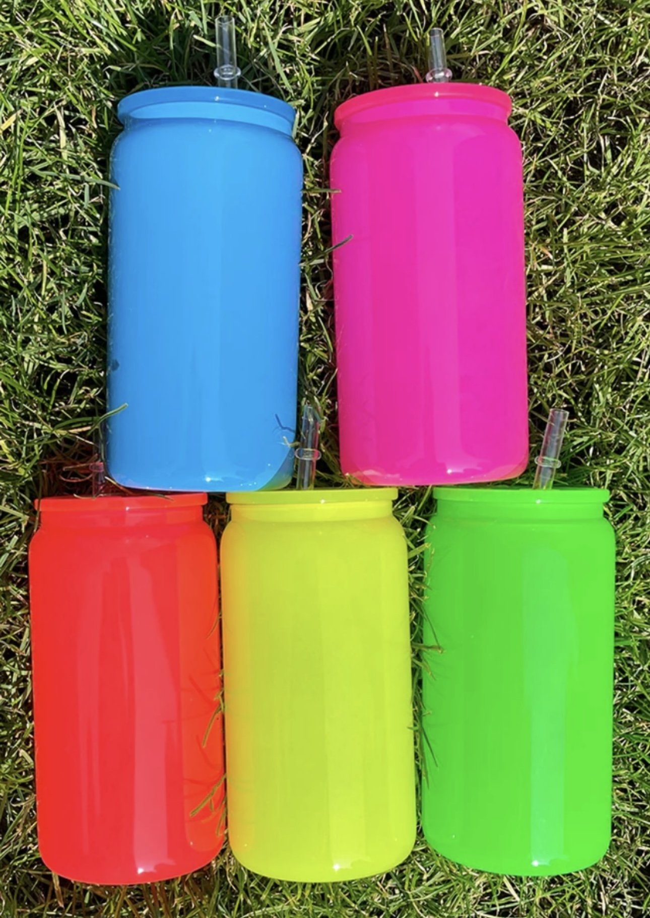 16oz Glass Neon Libbeys CLEARANCE