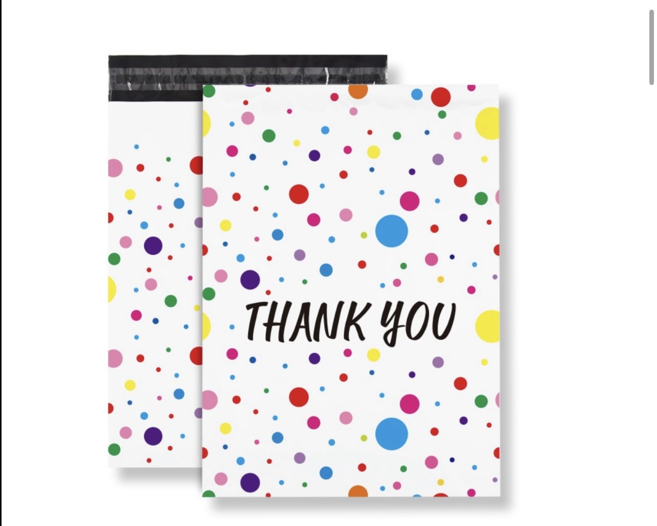 Mailer Bags Medium- Polka Dots Thankyou