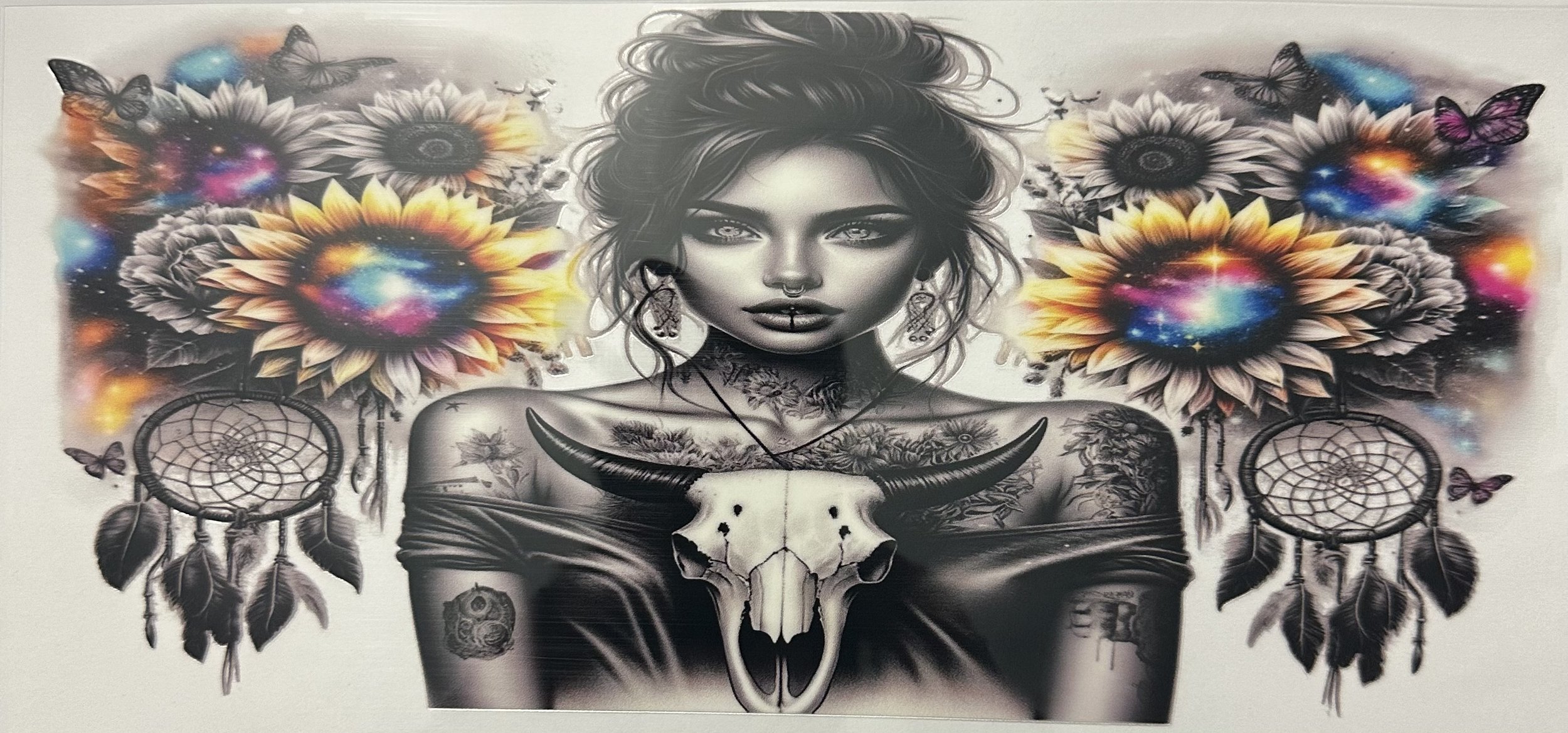 DS Tattoo Girl Bull Dream Catchers