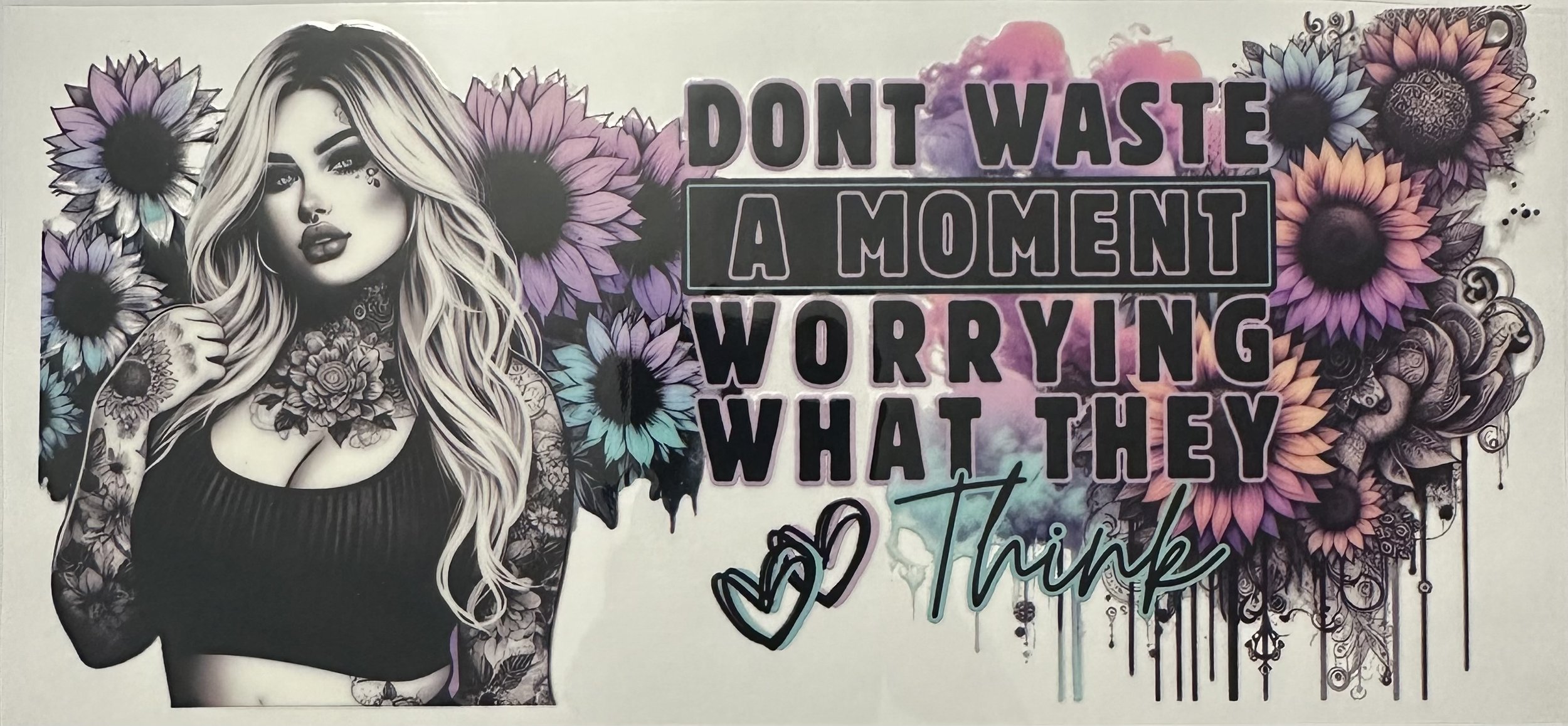 DS Tattoo Girl Don’t Worry What They Think