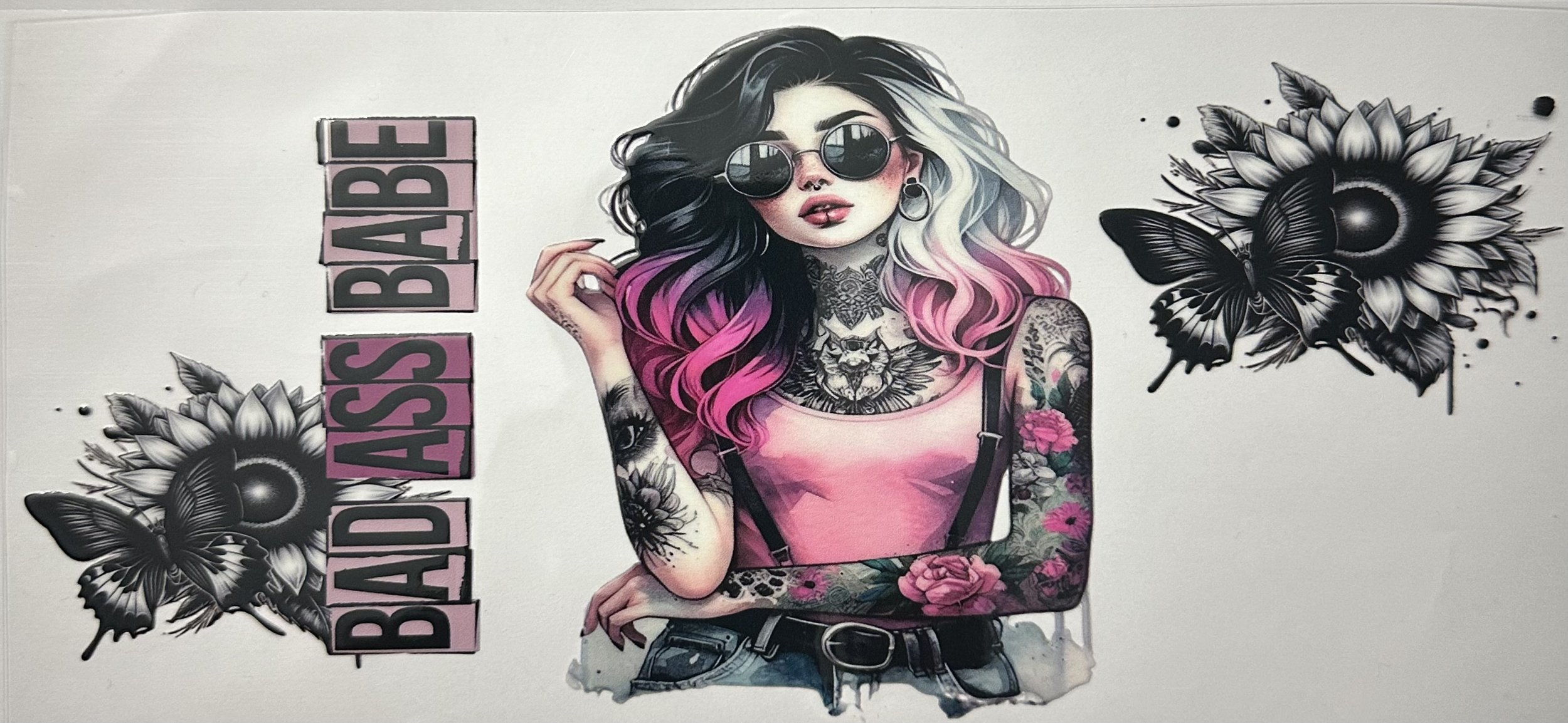 DS Tattoo Girl Bad Ass Babe