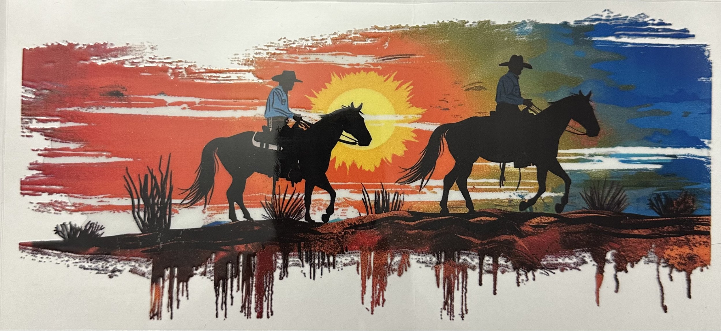 DS Horses Sunset