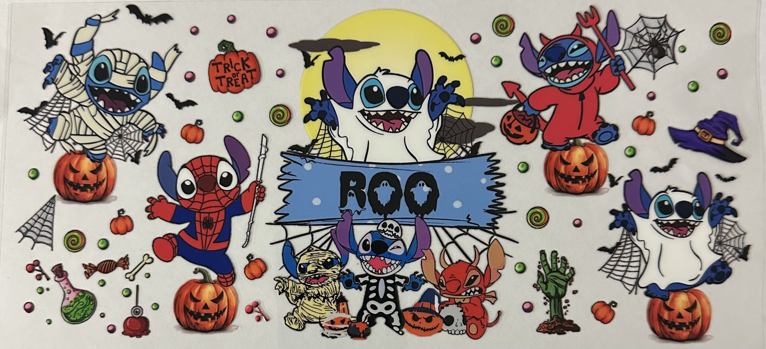DS Stitch Boo Halloween