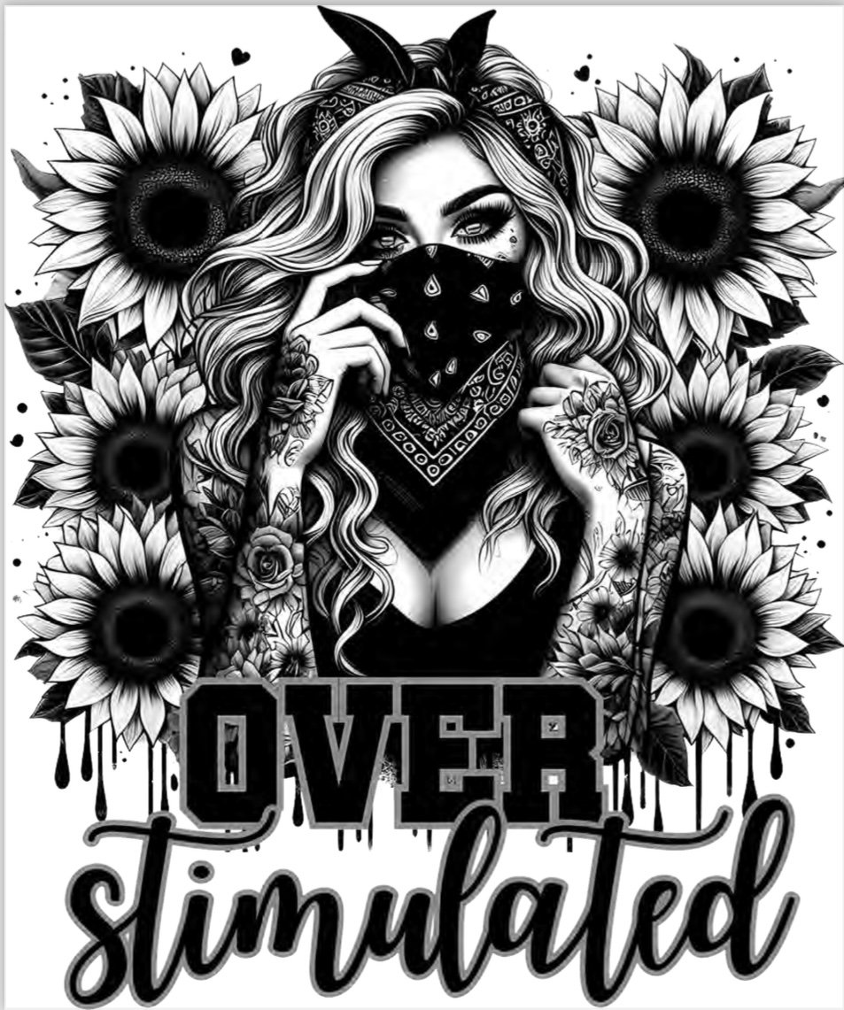DTF Tattoo Girl OVER STIMULATED