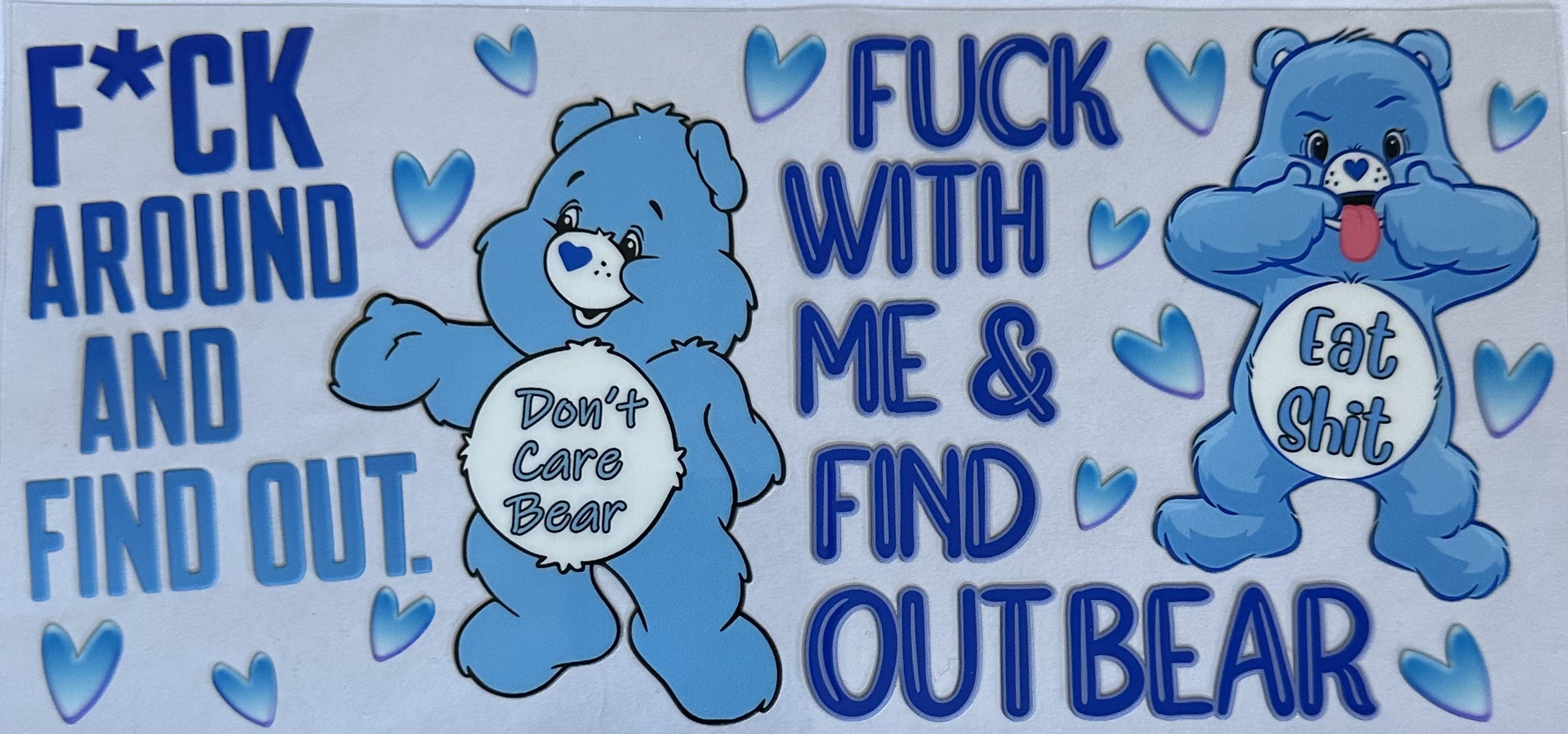 DS Blue Swear Bear Dont Care